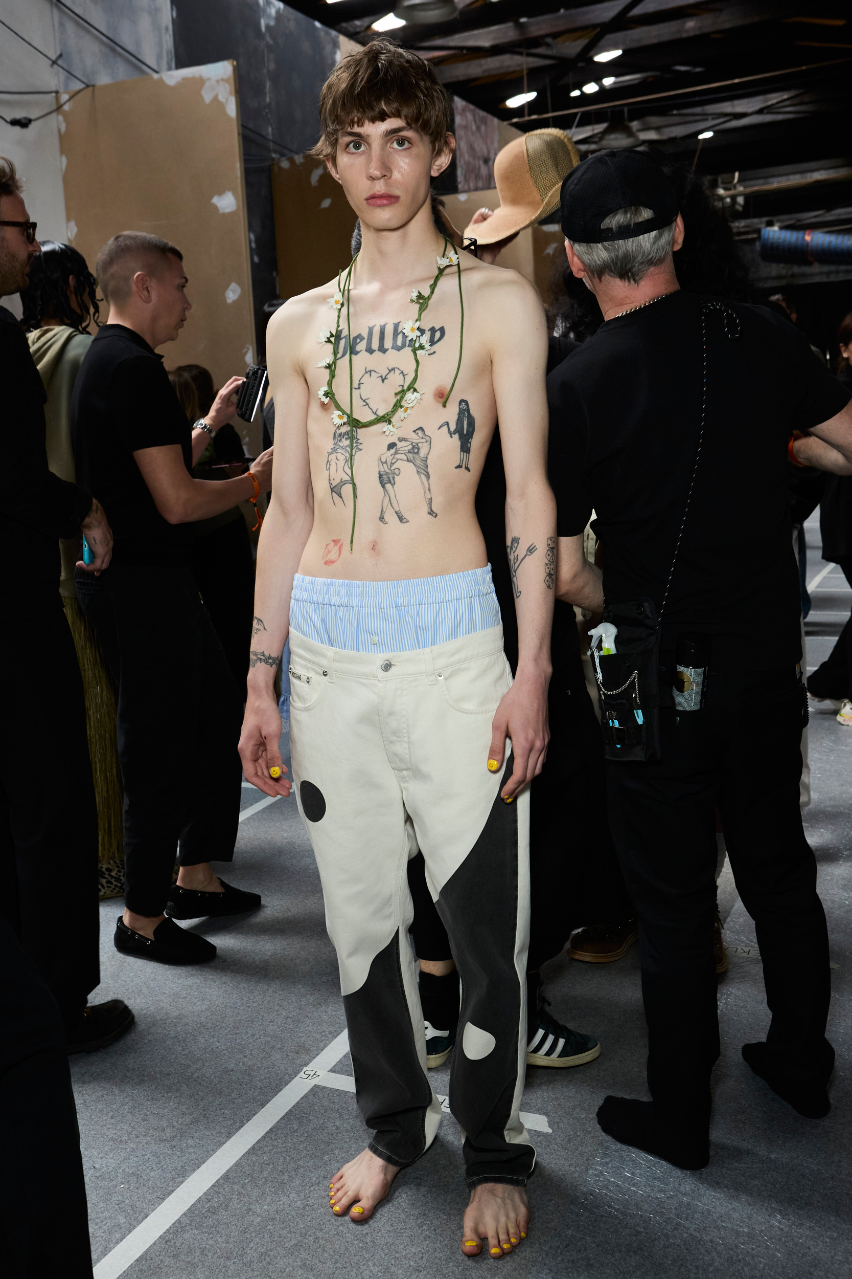 Moschino  Spring 2025 Men's Fashion Show Backstage