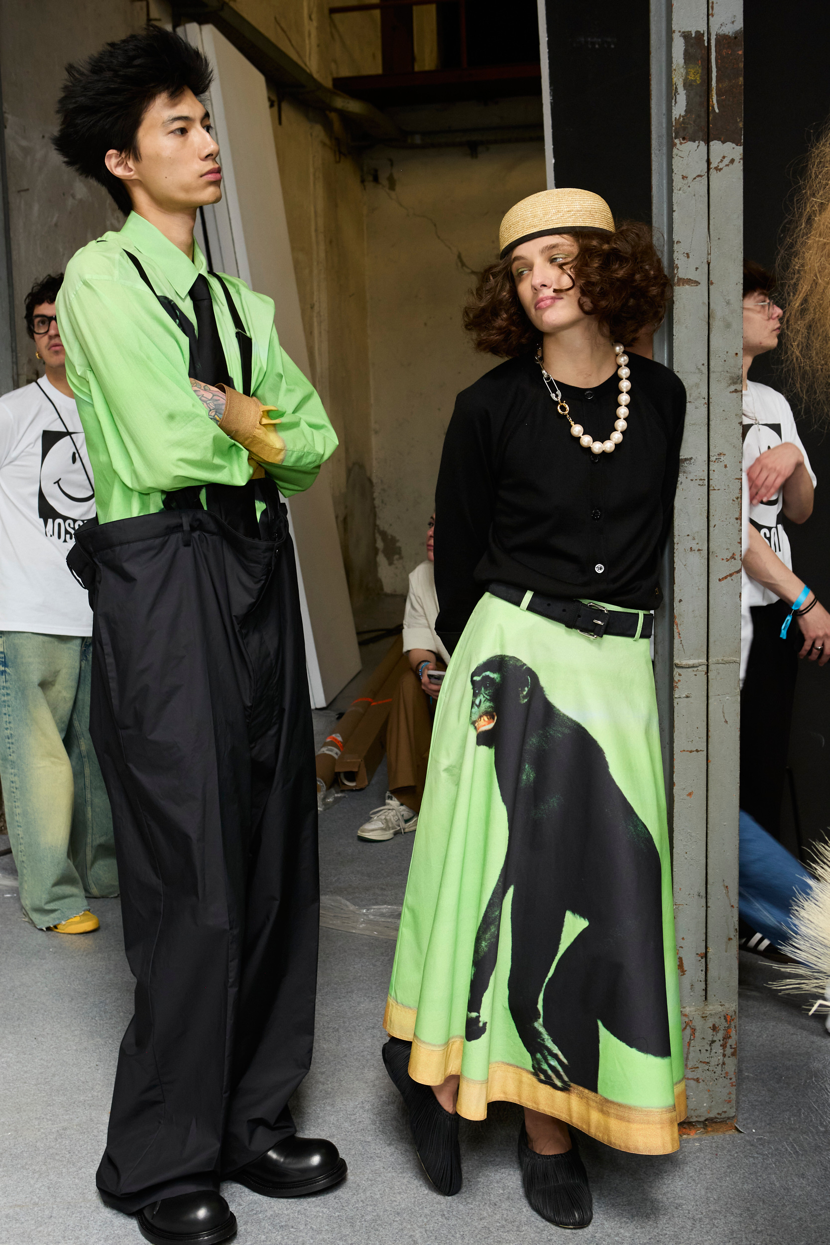 Moschino  Spring 2025 Men's Fashion Show Backstage