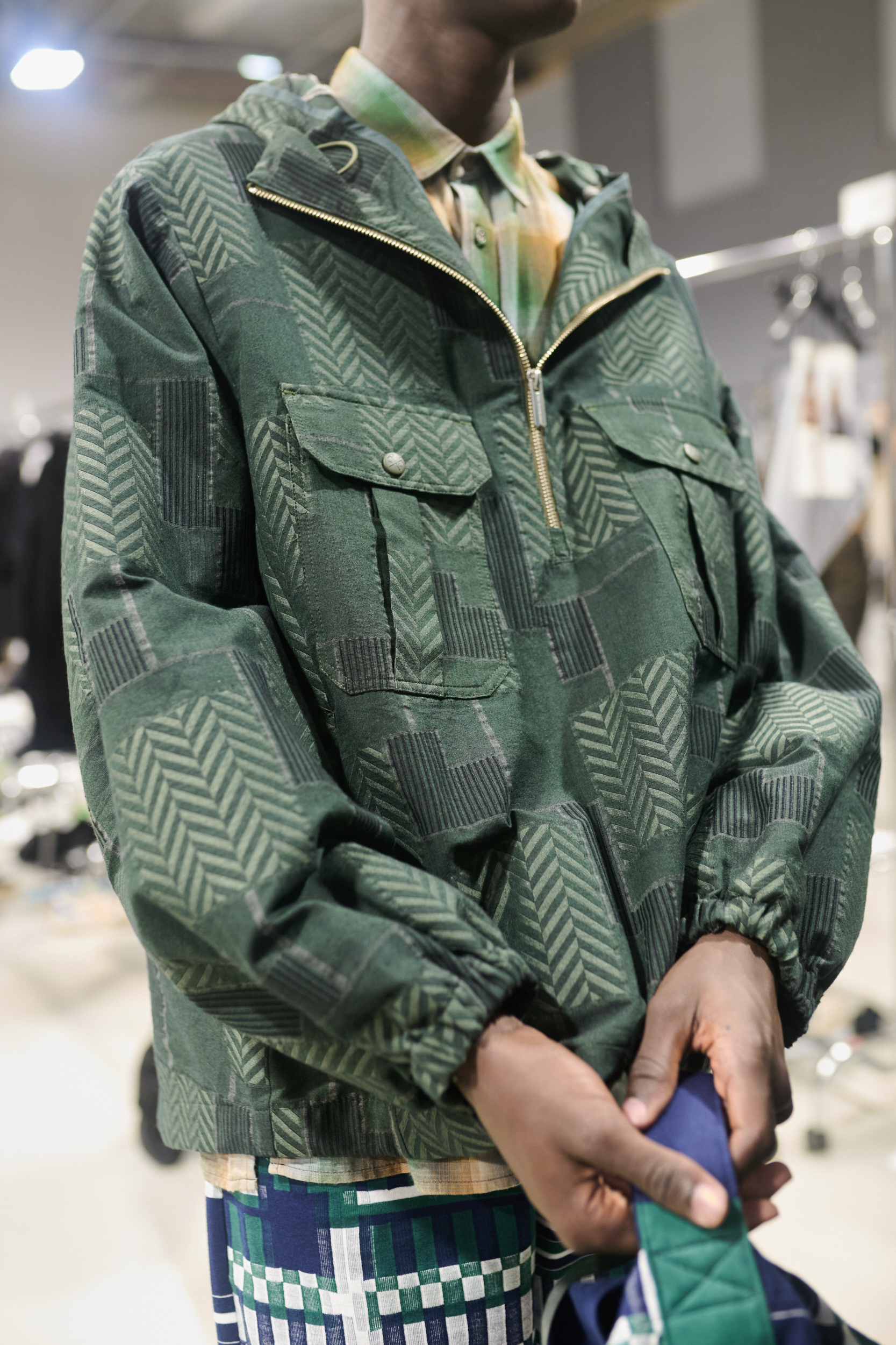 White Mountaineering  Spring 2025 Men's Fashion Show Backstage