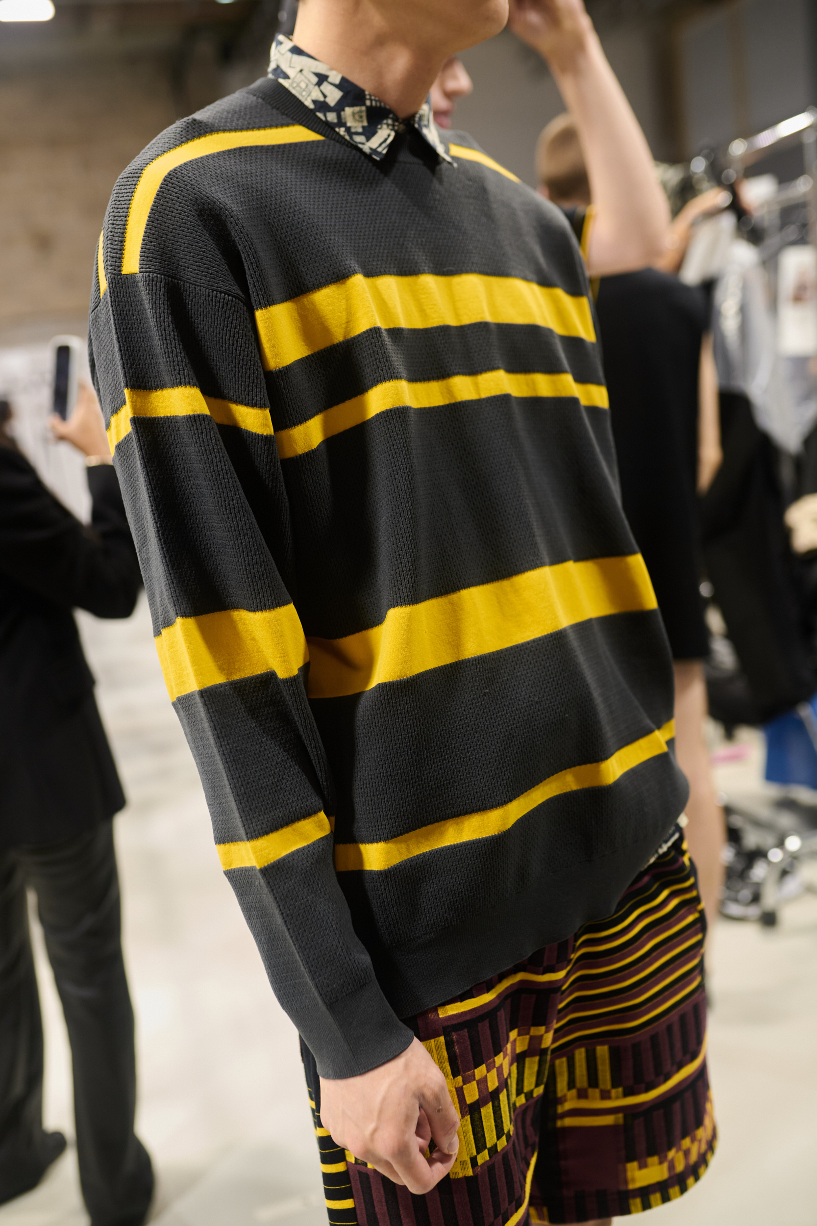 White Mountaineering  Spring 2025 Men's Fashion Show Backstage