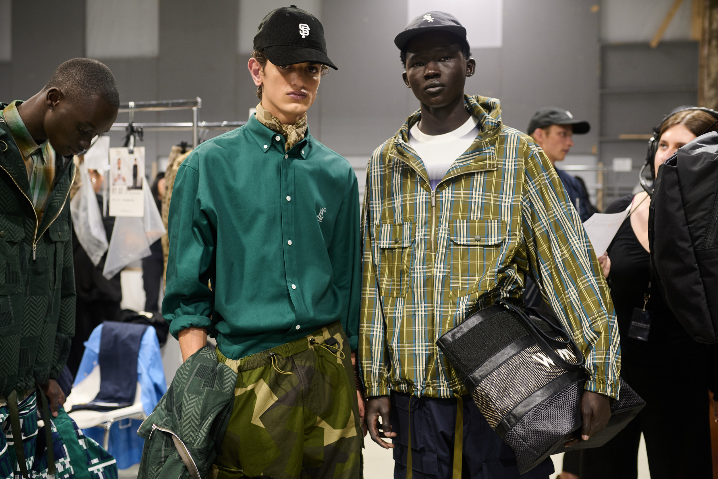 White Mountaineering  Spring 2025 Men's Fashion Show Backstage