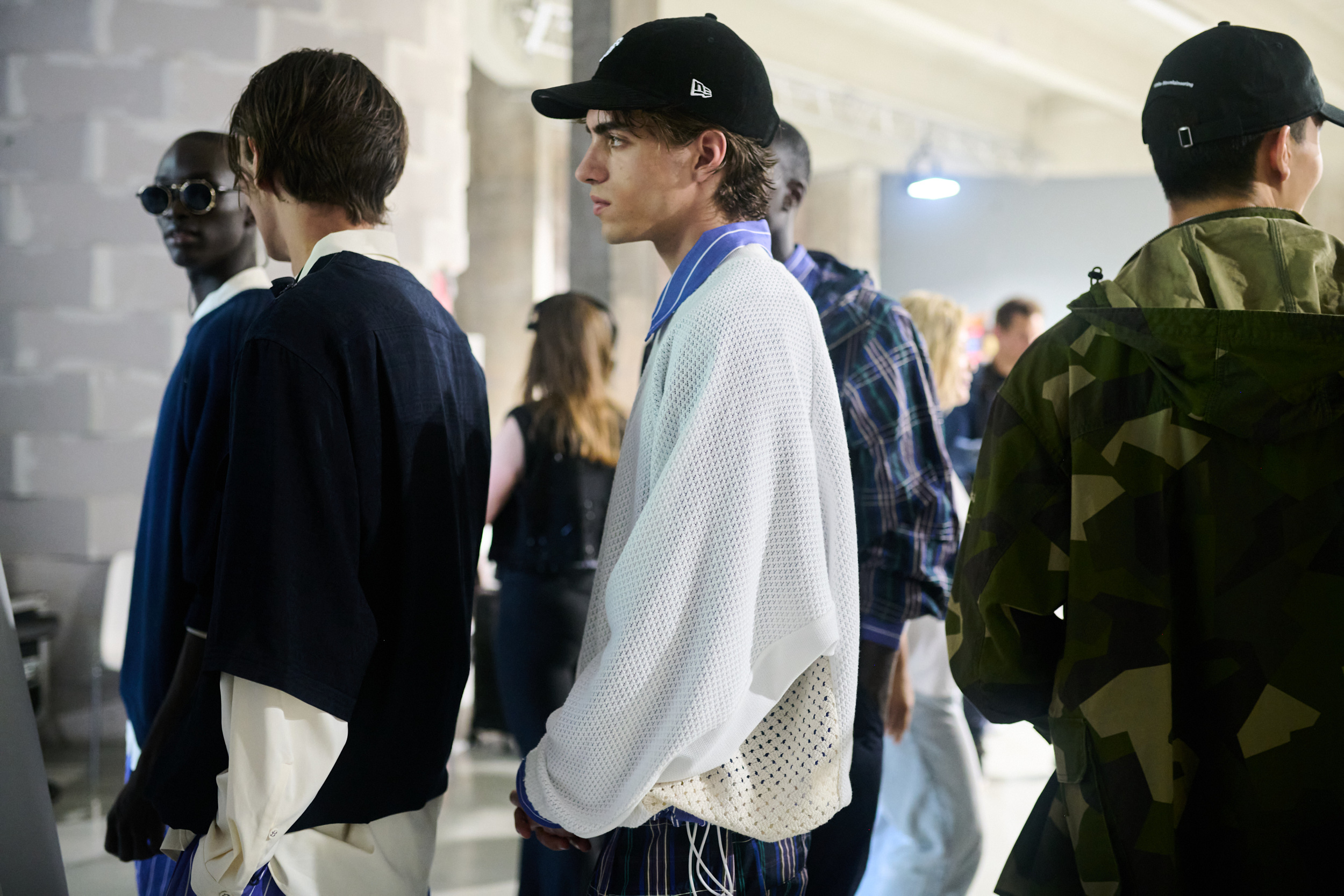 White Mountaineering  Spring 2025 Men's Fashion Show Backstage