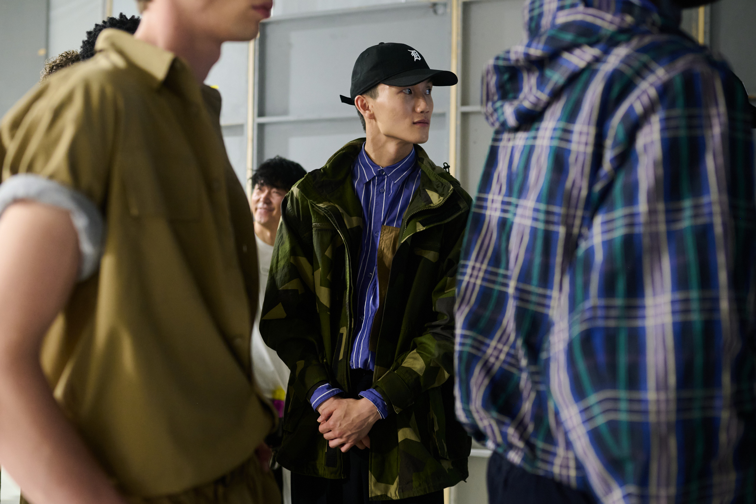 White Mountaineering  Spring 2025 Men's Fashion Show Backstage