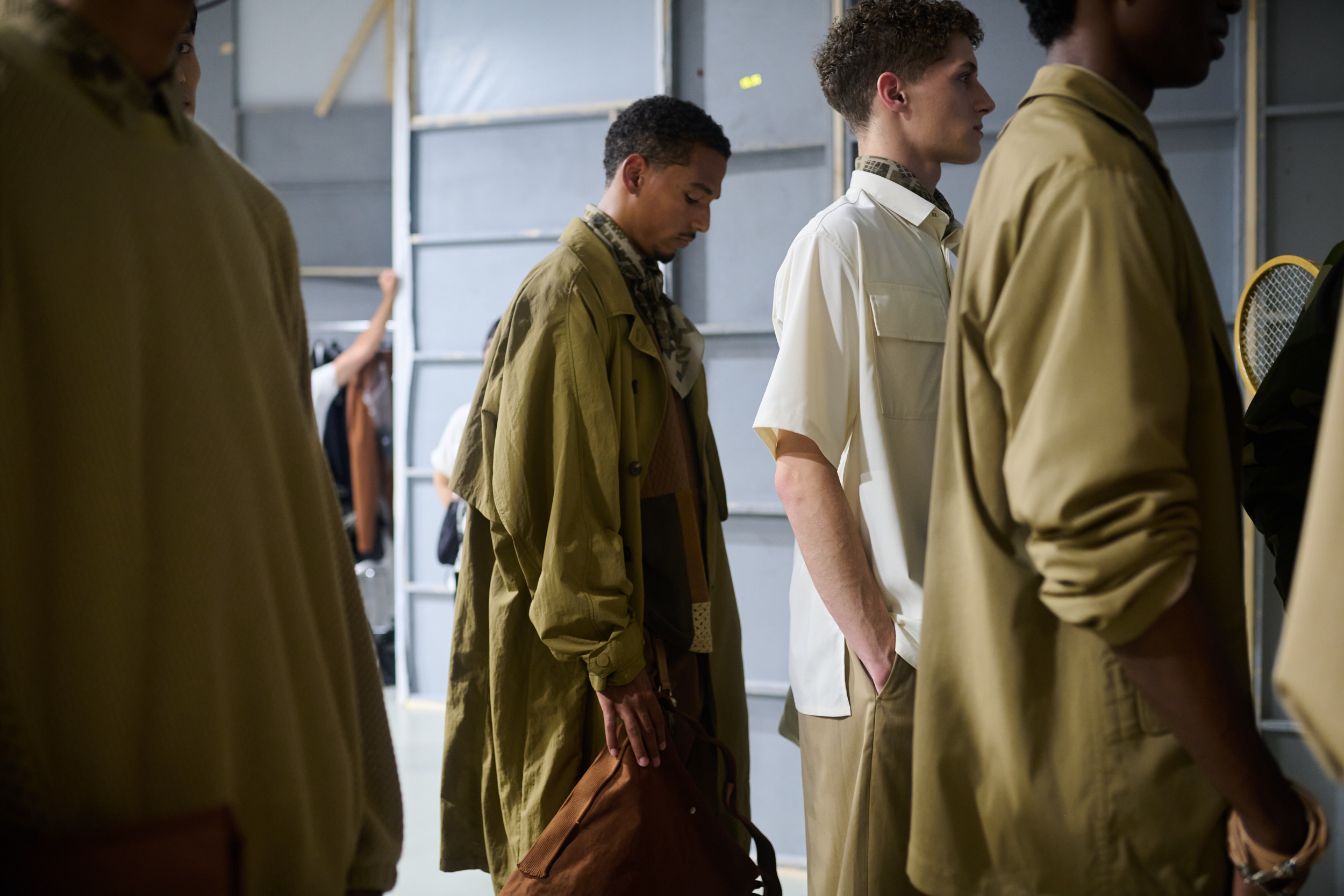 White Mountaineering  Spring 2025 Men's Fashion Show Backstage