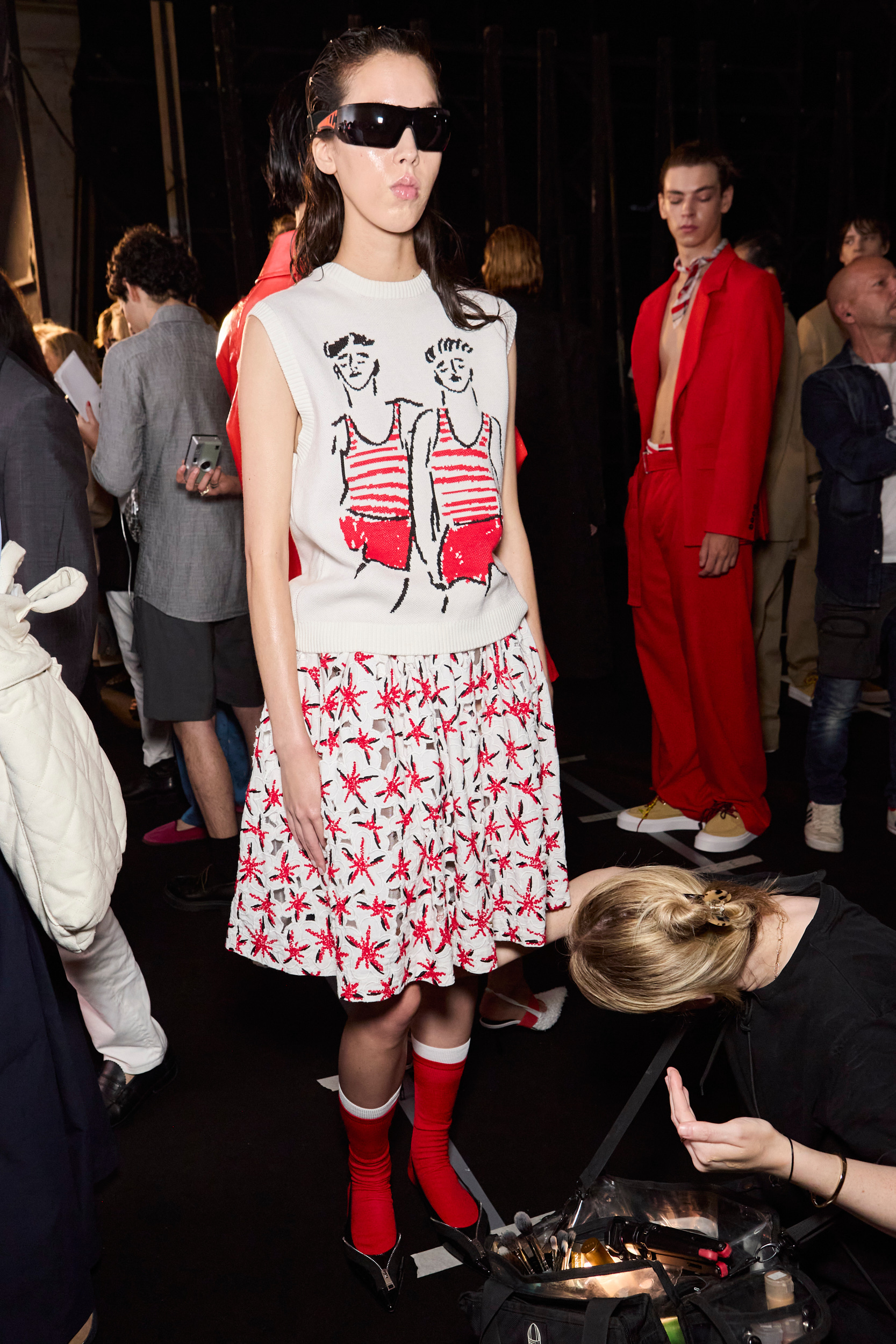 Msgm  Spring 2025 Men's Fashion Show Backstage