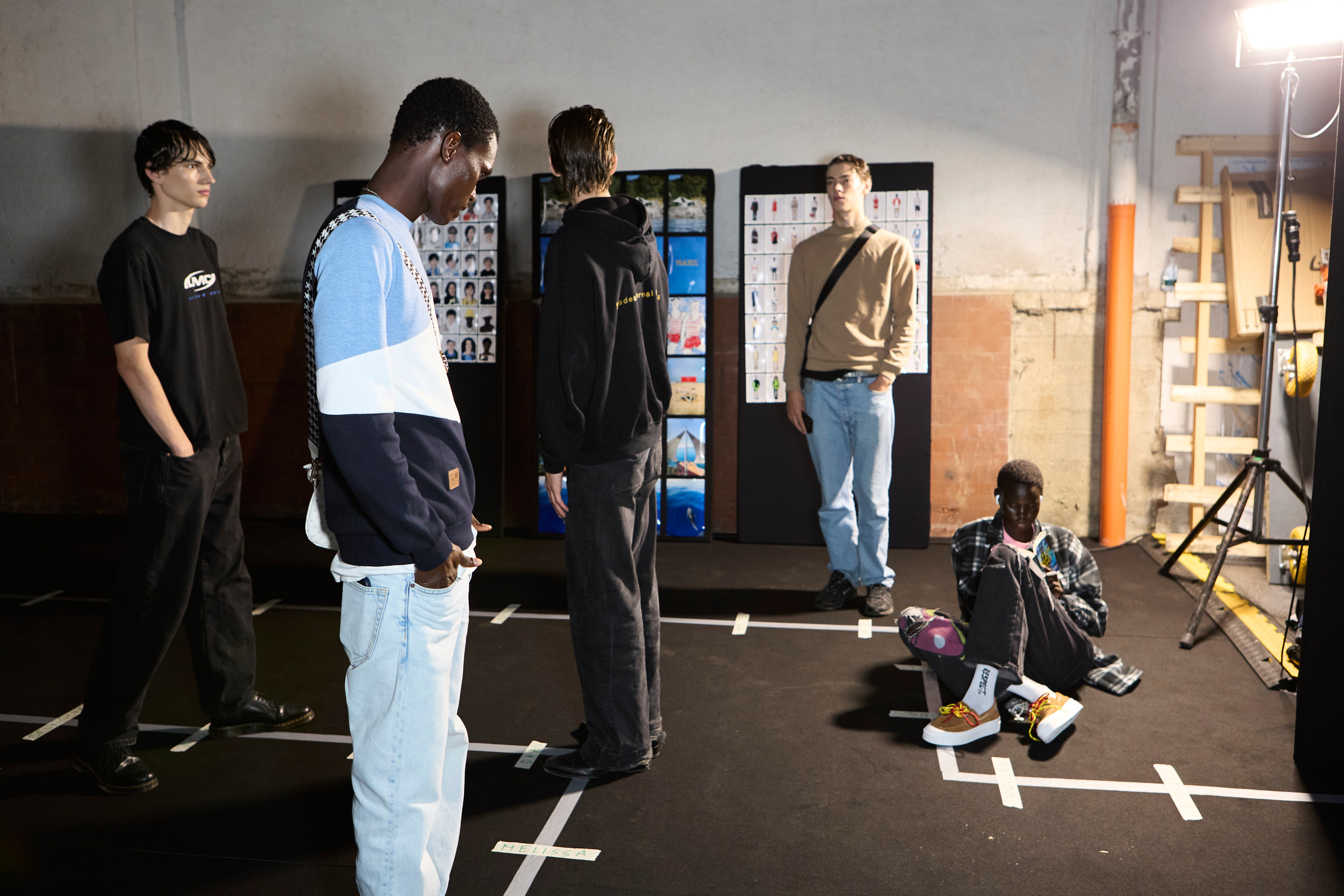 Msgm  Spring 2025 Men's Fashion Show Backstage