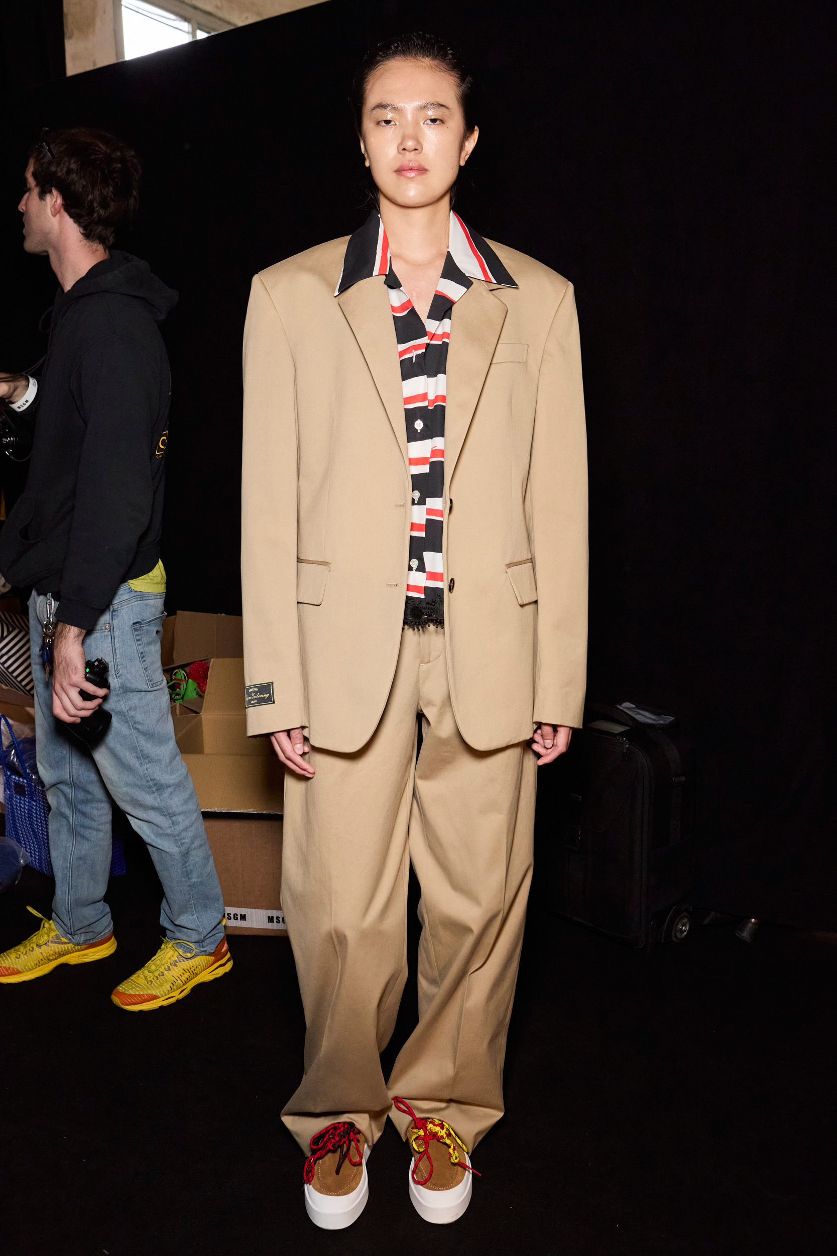 Msgm  Spring 2025 Men's Fashion Show Backstage