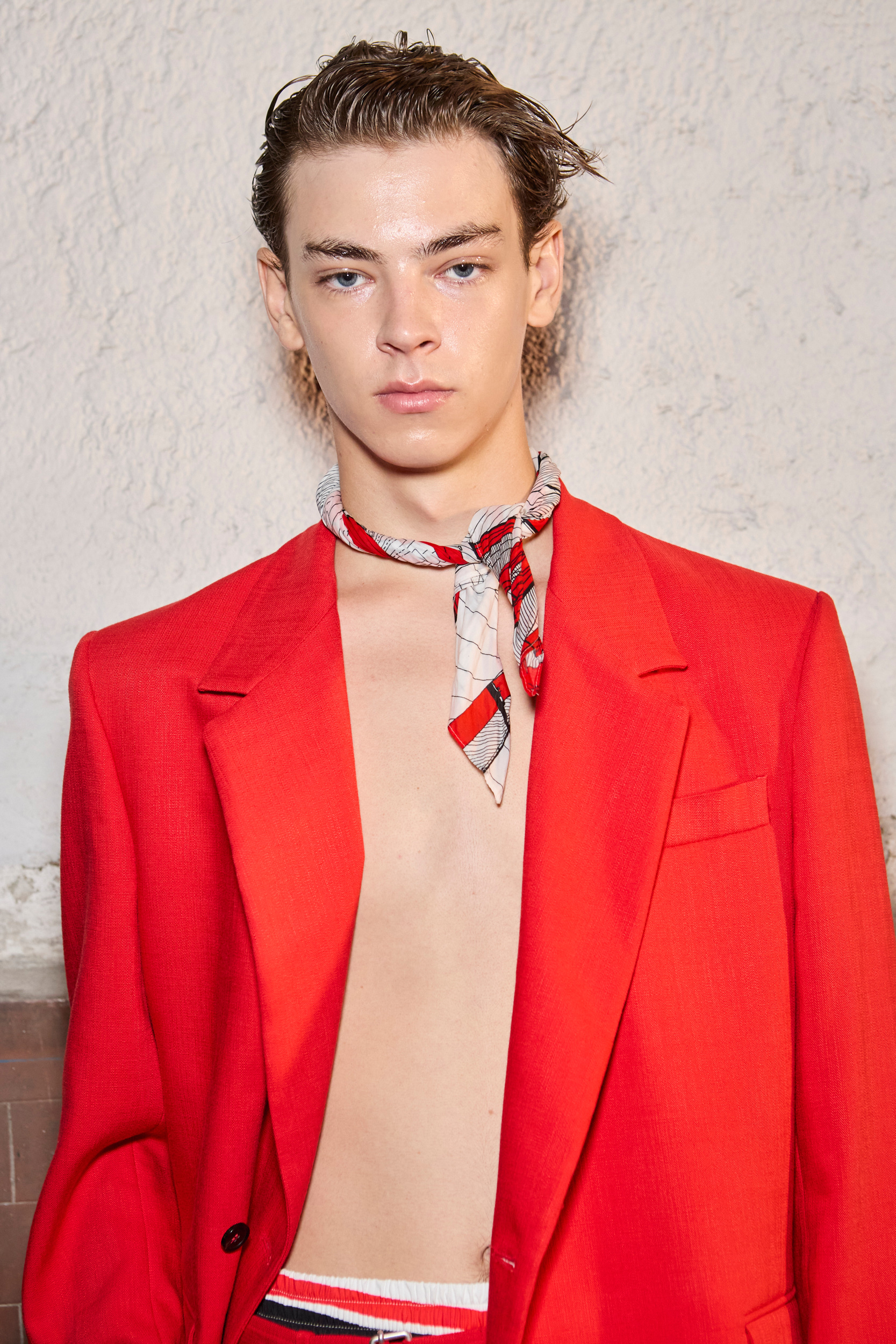 Msgm  Spring 2025 Men's Fashion Show Backstage