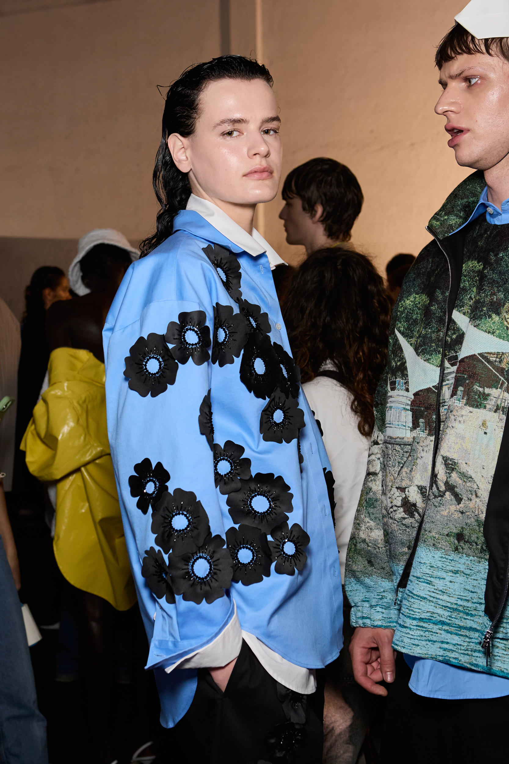 Msgm  Spring 2025 Men's Fashion Show Backstage