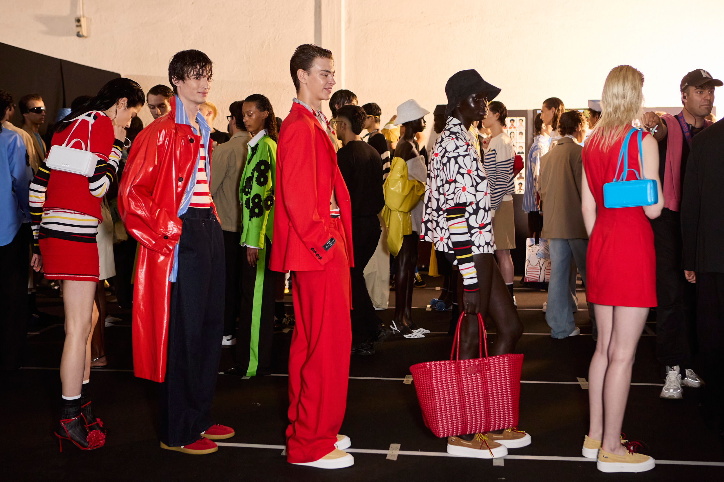 Msgm  Spring 2025 Men's Fashion Show Backstage