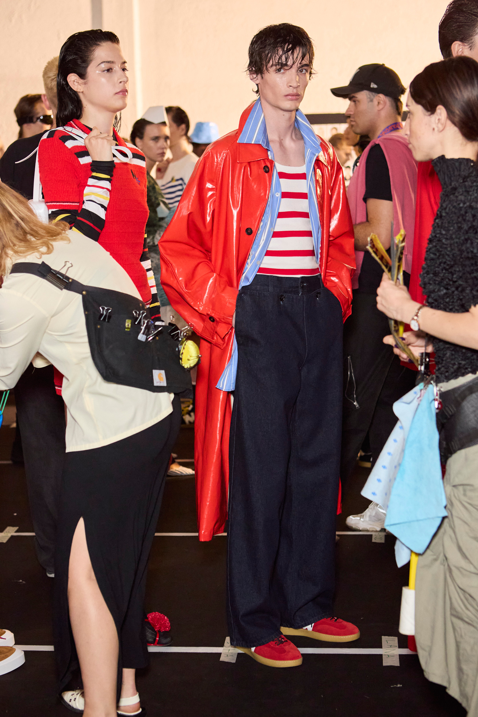 Msgm  Spring 2025 Men's Fashion Show Backstage