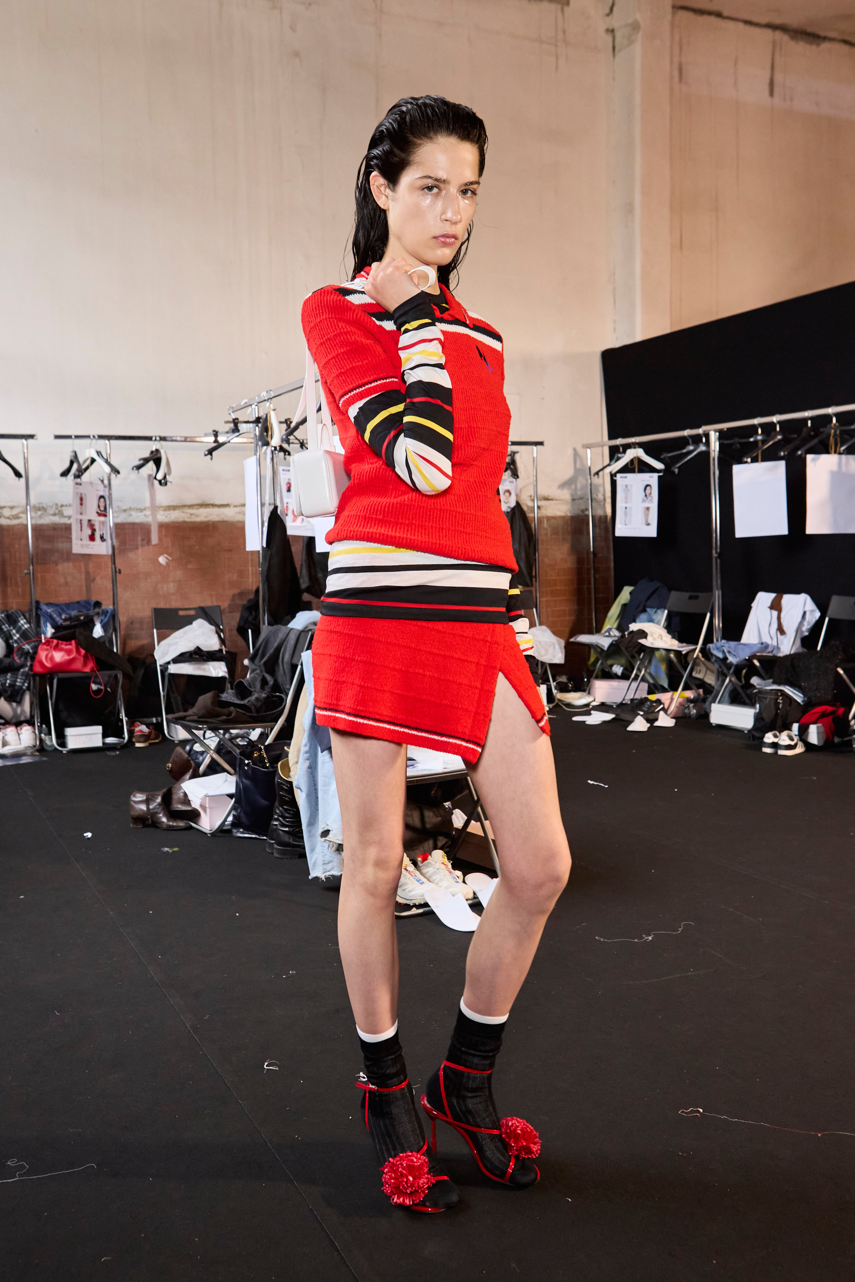 Msgm  Spring 2025 Men's Fashion Show Backstage