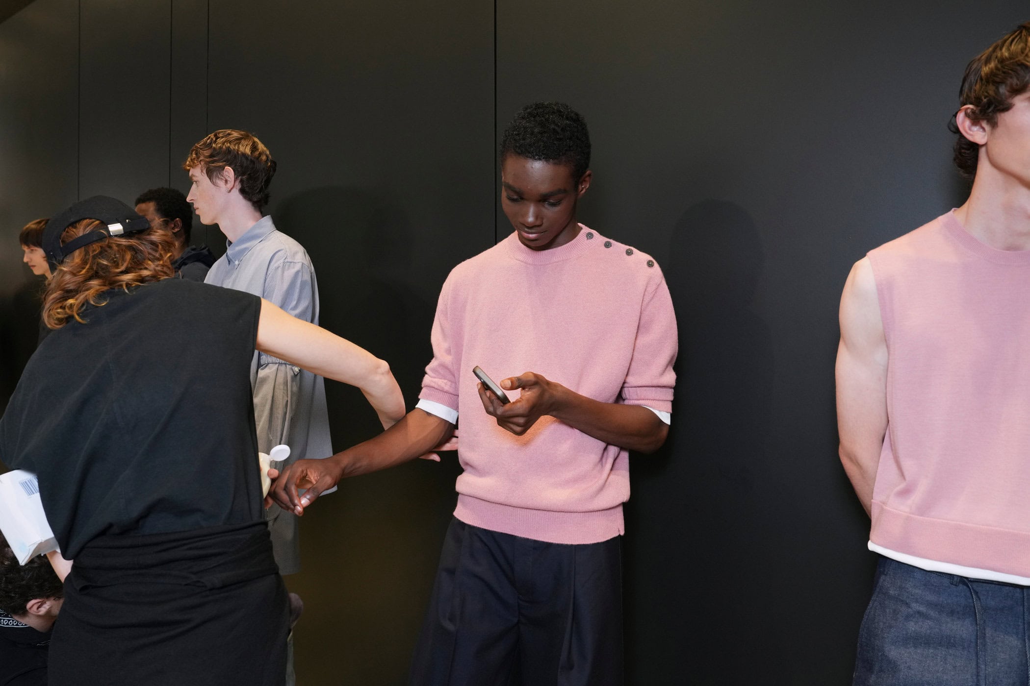 Neil Barrett  Spring 2025 Men's Fashion Show Backstage