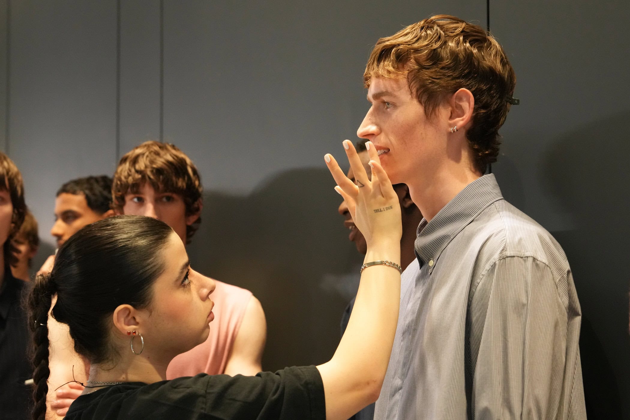 Neil Barrett  Spring 2025 Men's Fashion Show Backstage