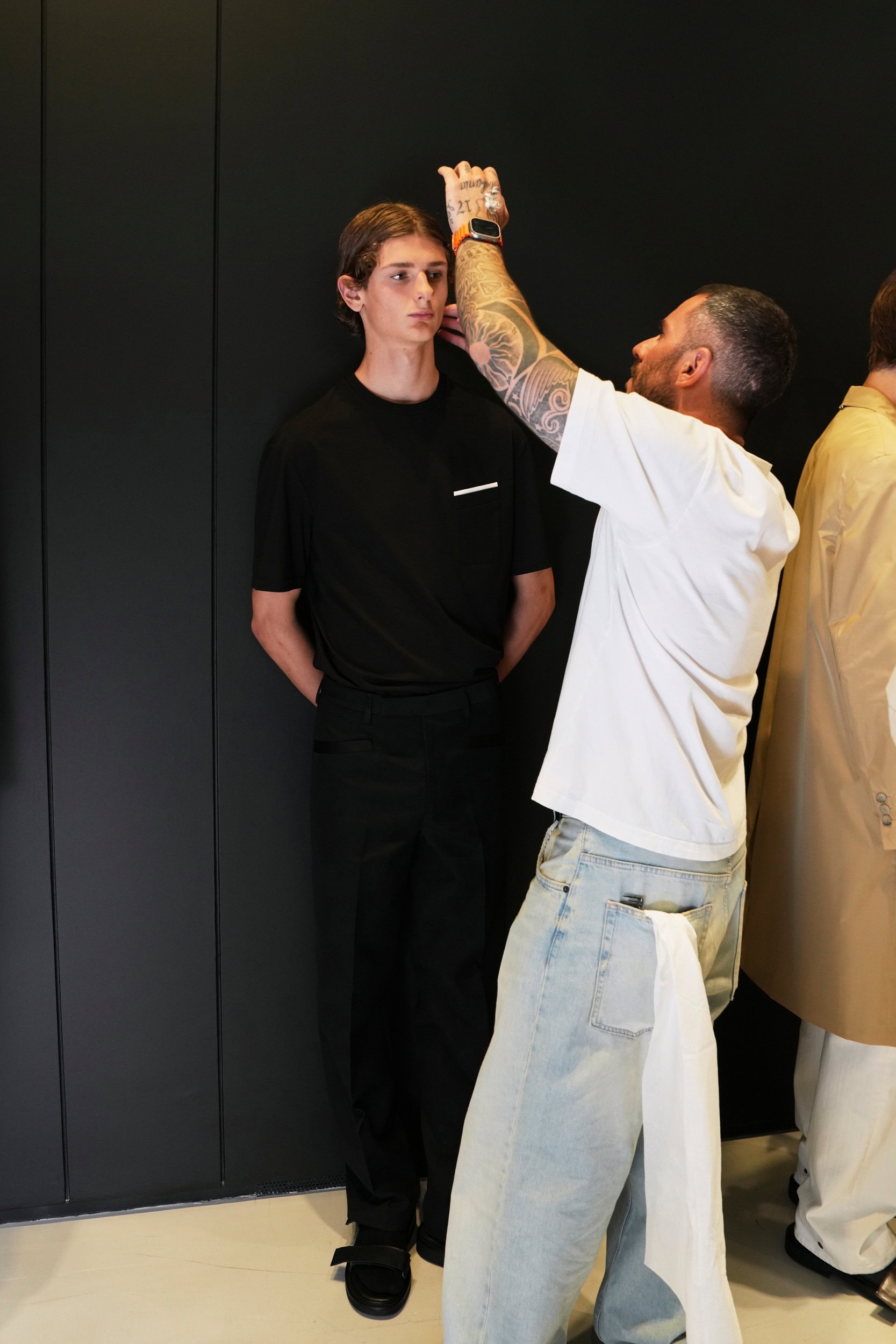 Neil Barrett  Spring 2025 Men's Fashion Show Backstage