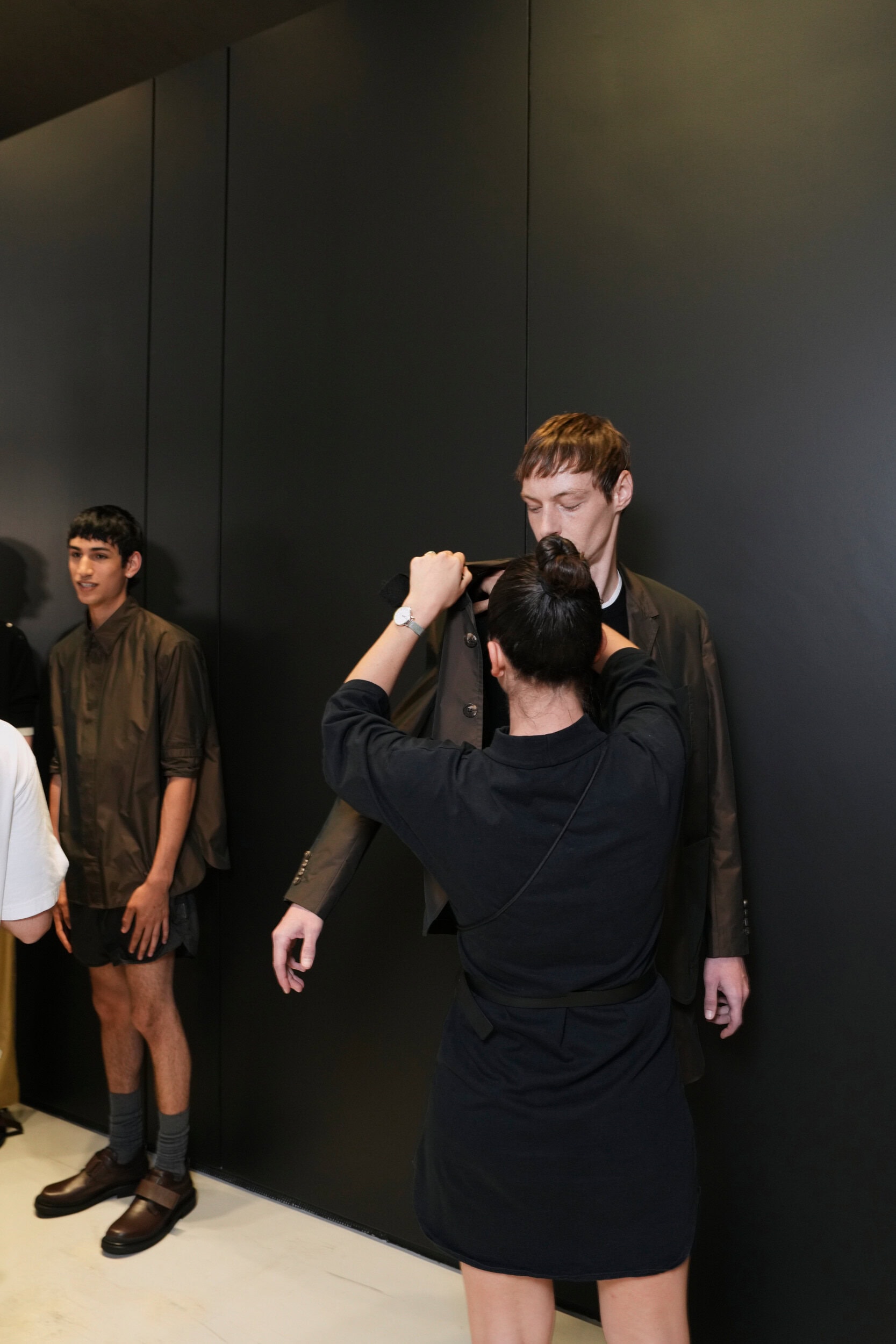 Neil Barrett  Spring 2025 Men's Fashion Show Backstage