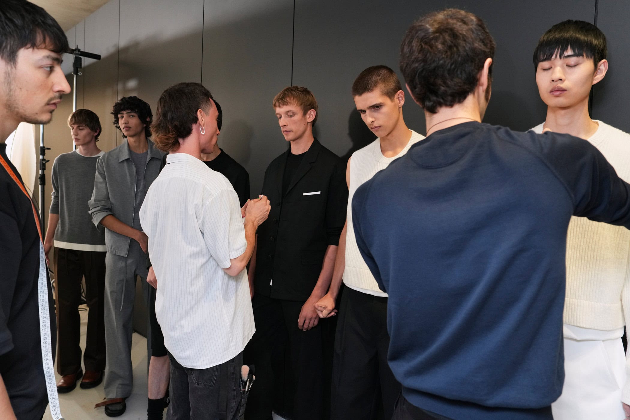 Neil Barrett  Spring 2025 Men's Fashion Show Backstage