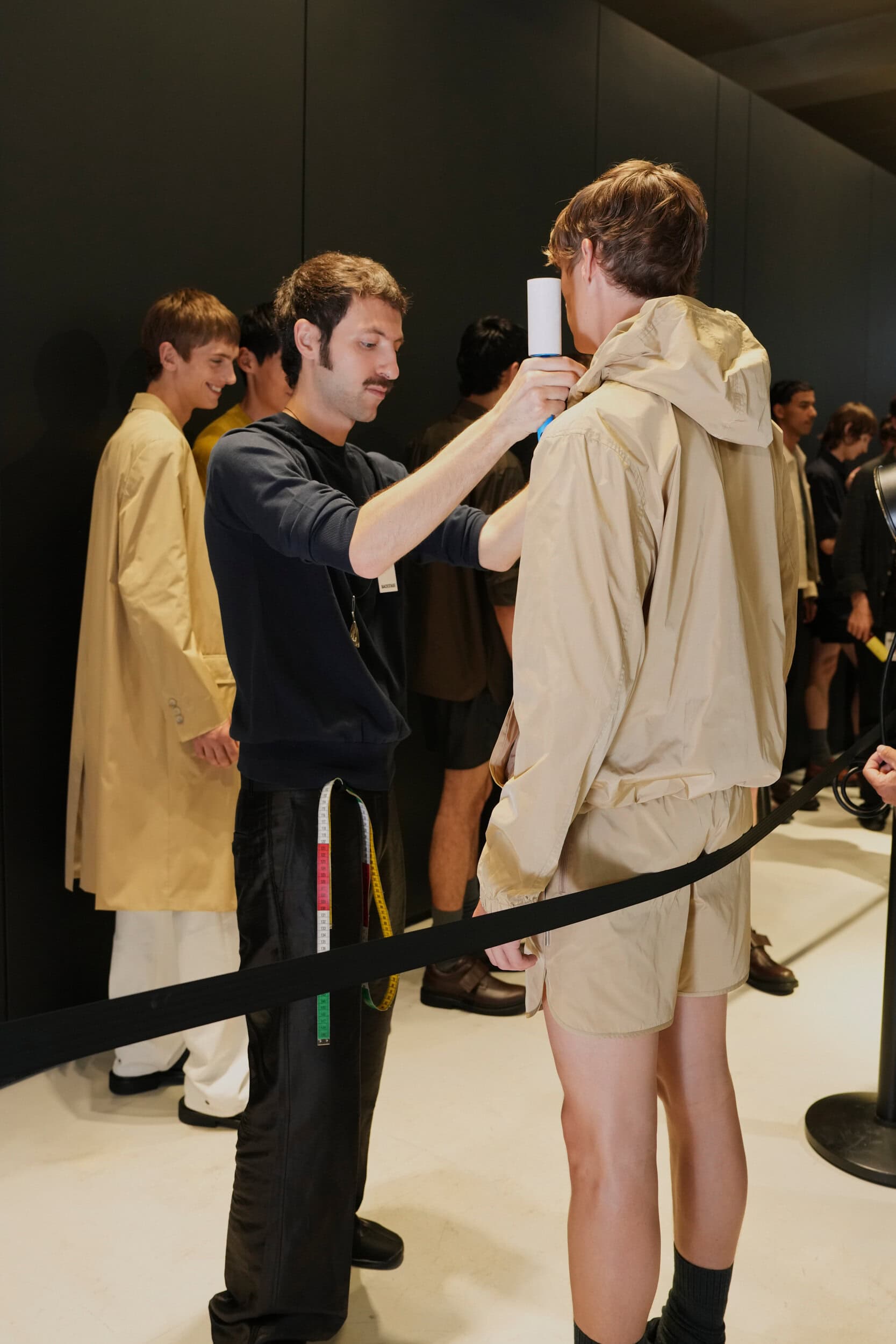 Neil Barrett  Spring 2025 Men's Fashion Show Backstage