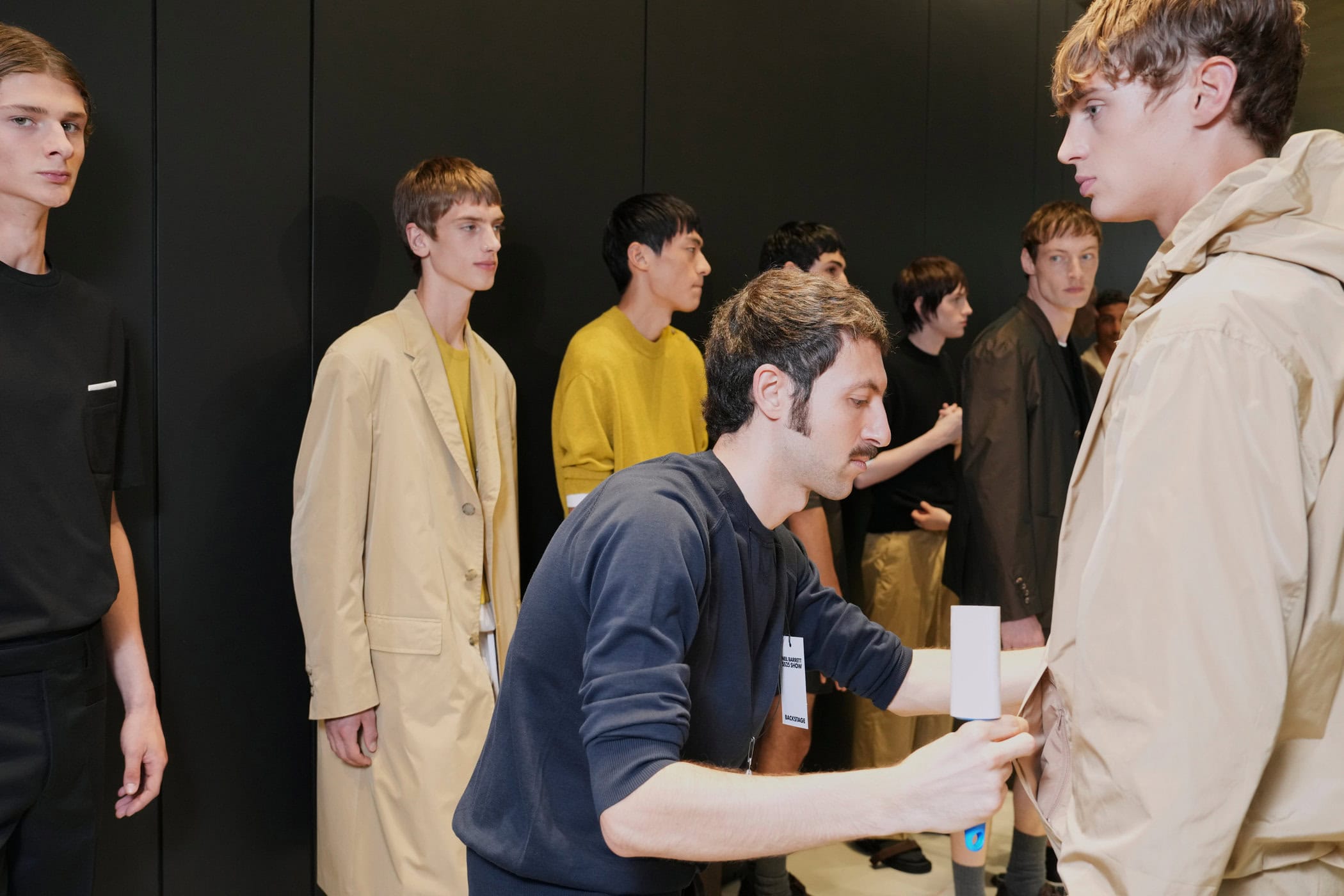 Neil Barrett  Spring 2025 Men's Fashion Show Backstage