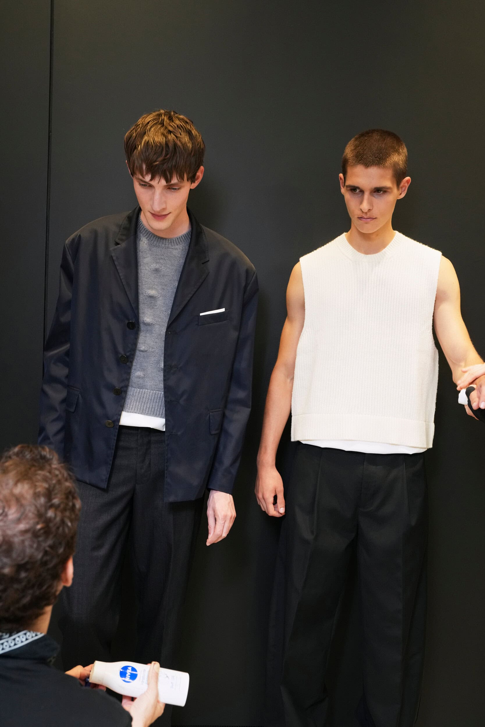 Neil Barrett  Spring 2025 Men's Fashion Show Backstage