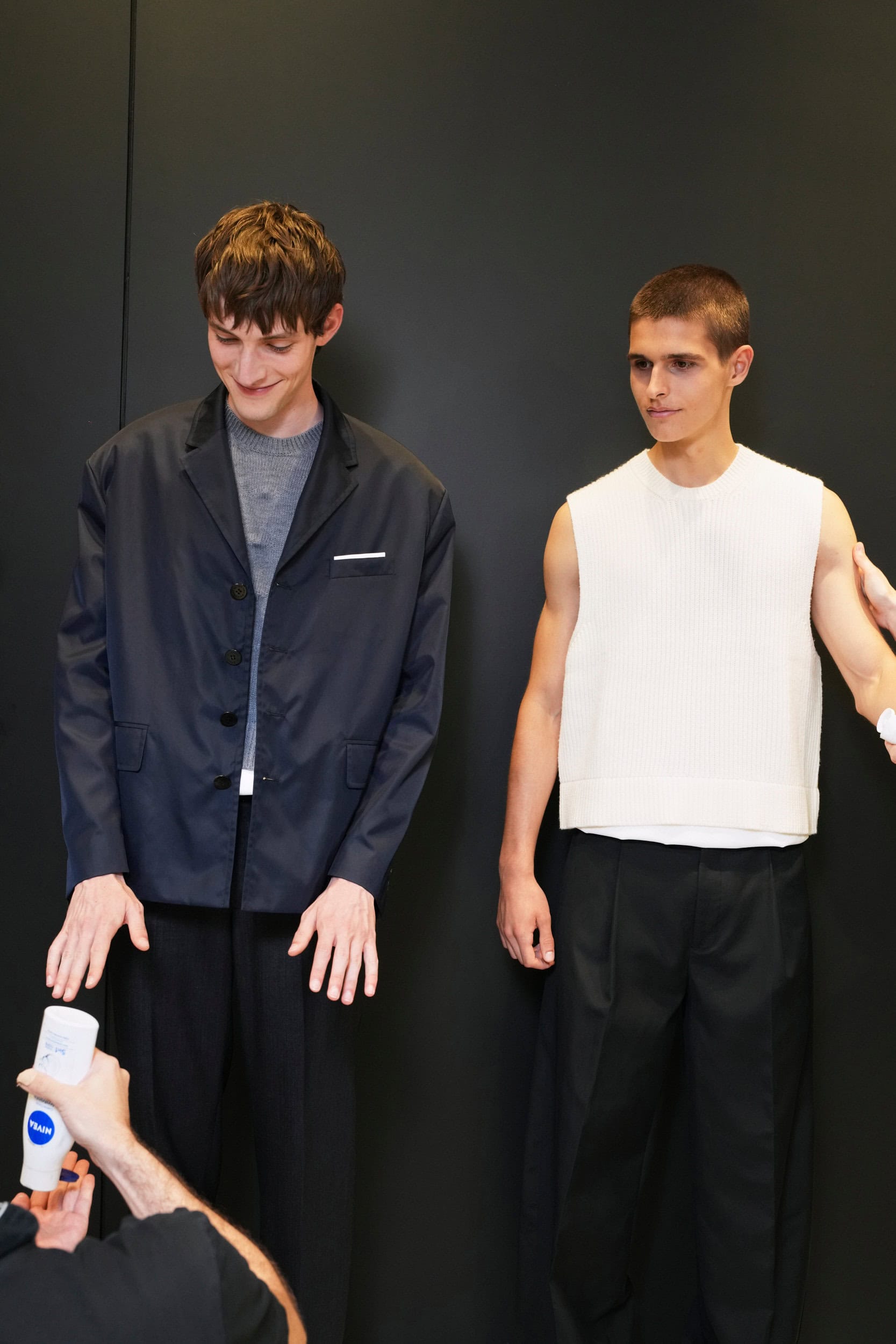 Neil Barrett  Spring 2025 Men's Fashion Show Backstage