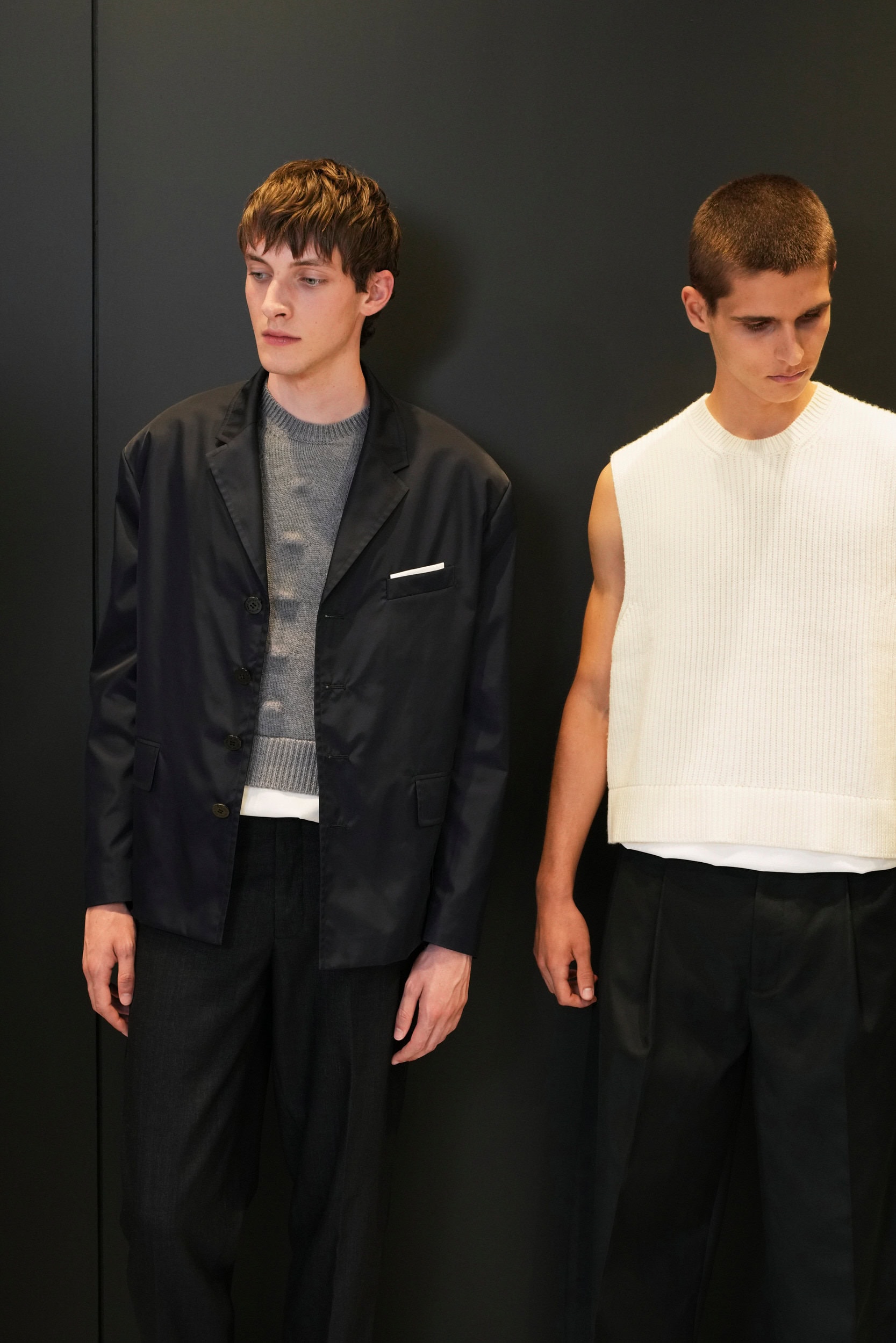 Neil Barrett  Spring 2025 Men's Fashion Show Backstage