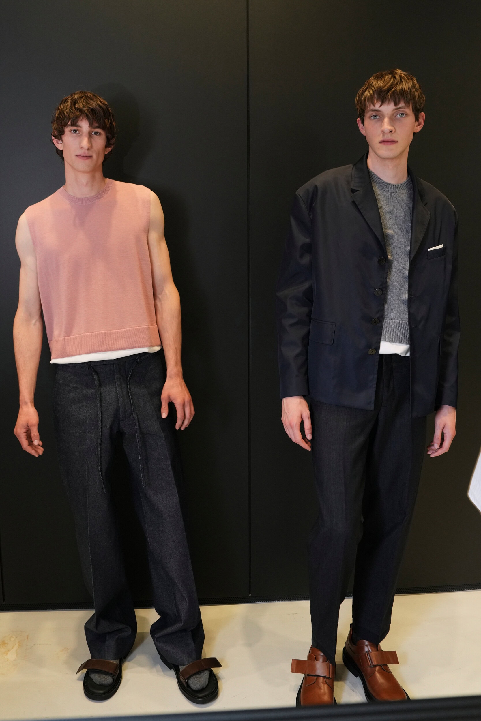 Neil Barrett  Spring 2025 Men's Fashion Show Backstage