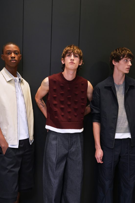 Neil Barrett  Spring 2025 Men's Fashion Show Backstage