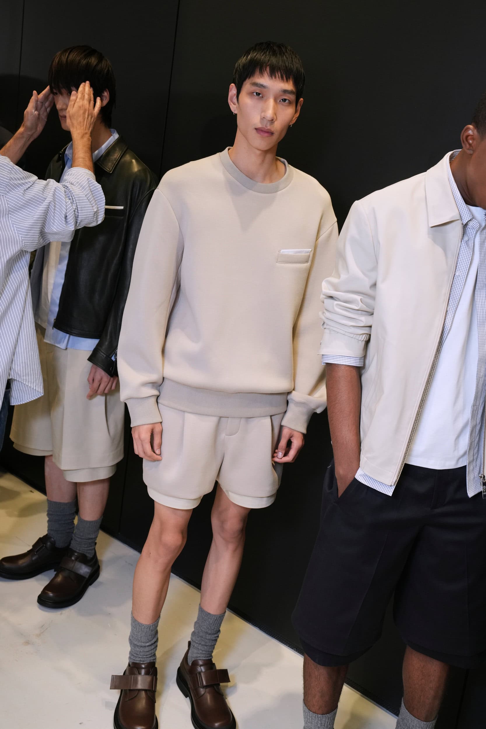 Neil Barrett  Spring 2025 Men's Fashion Show Backstage