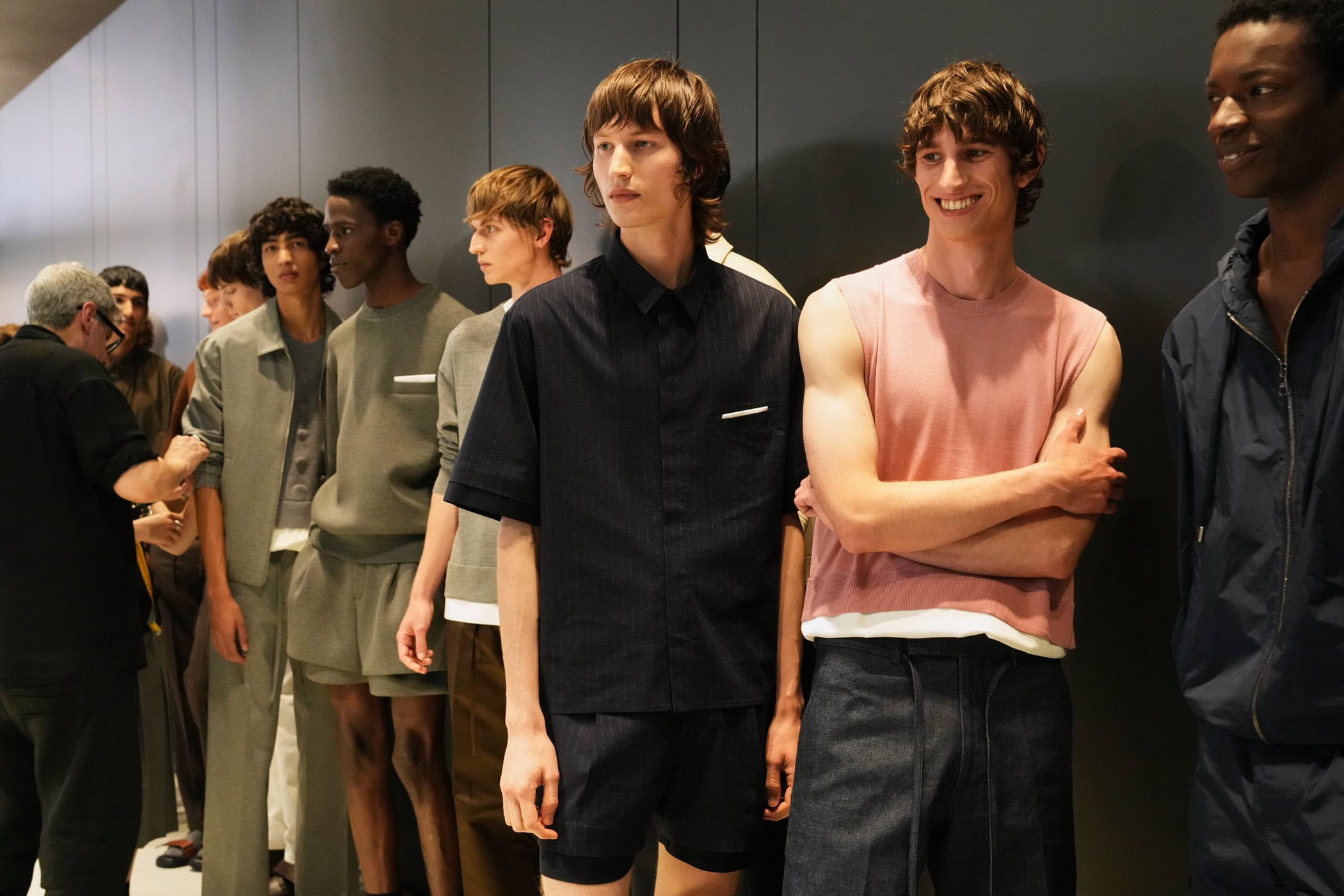 Neil Barrett  Spring 2025 Men's Fashion Show Backstage