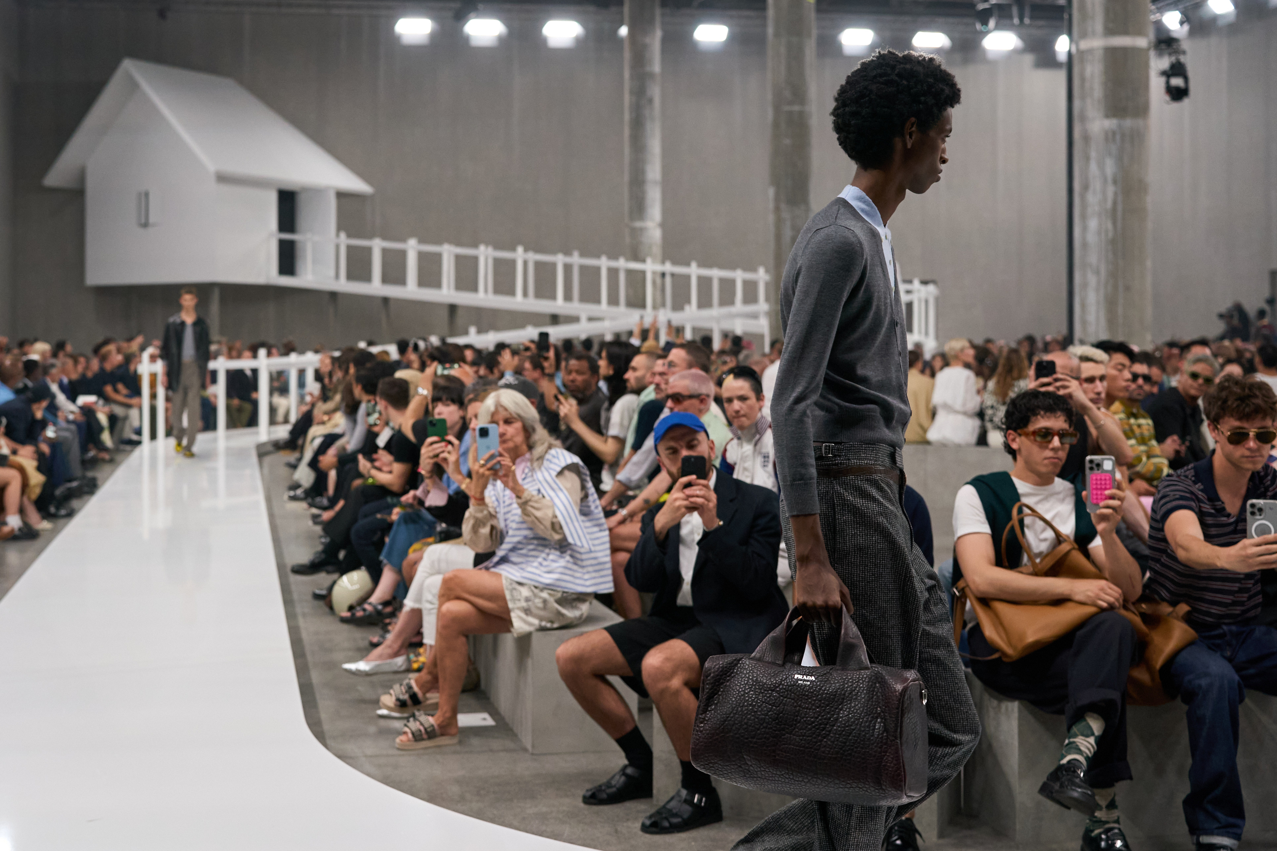 Prada  Spring 2025 Men's Fashion Show Atmosphere