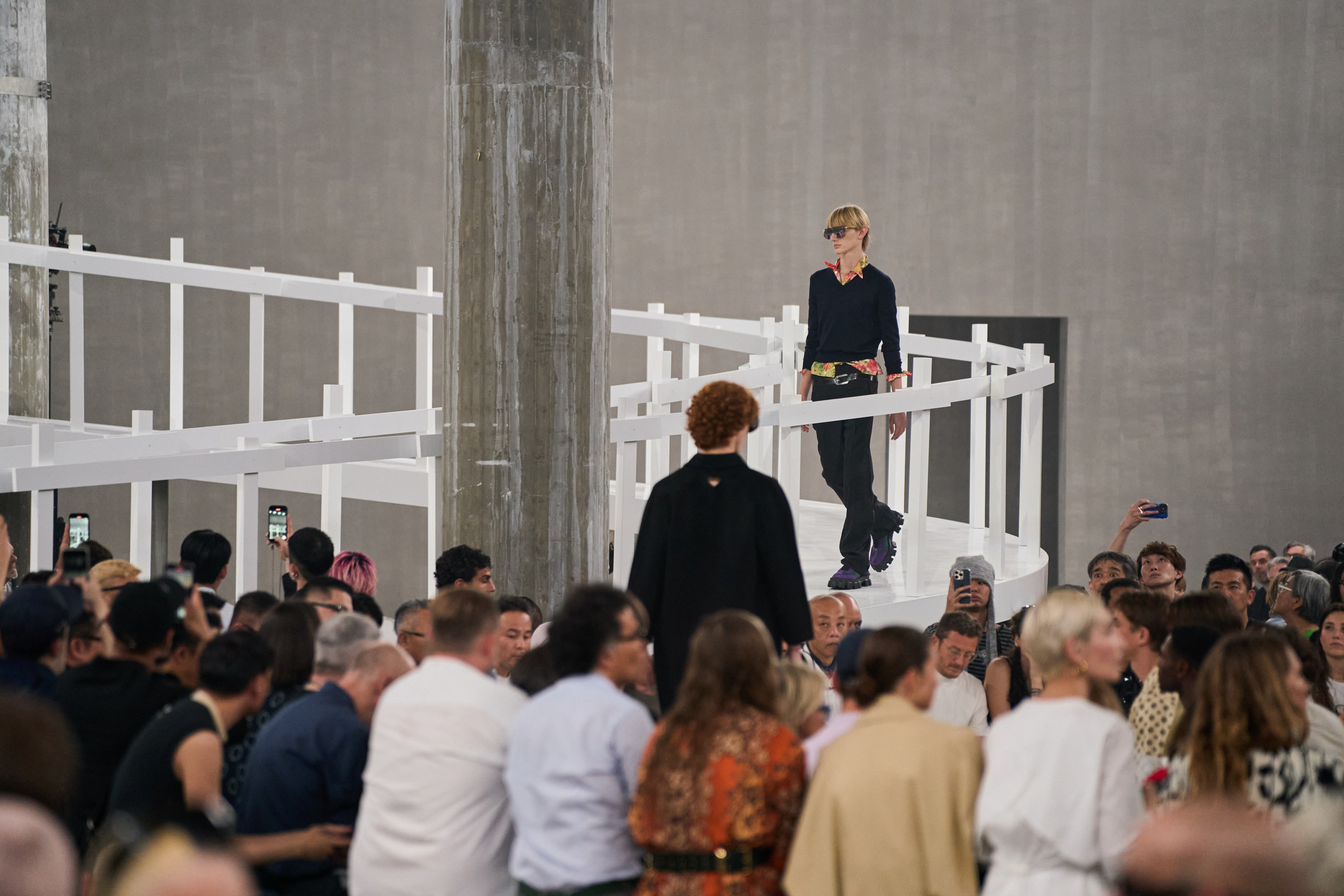 Prada  Spring 2025 Men's Fashion Show Atmosphere