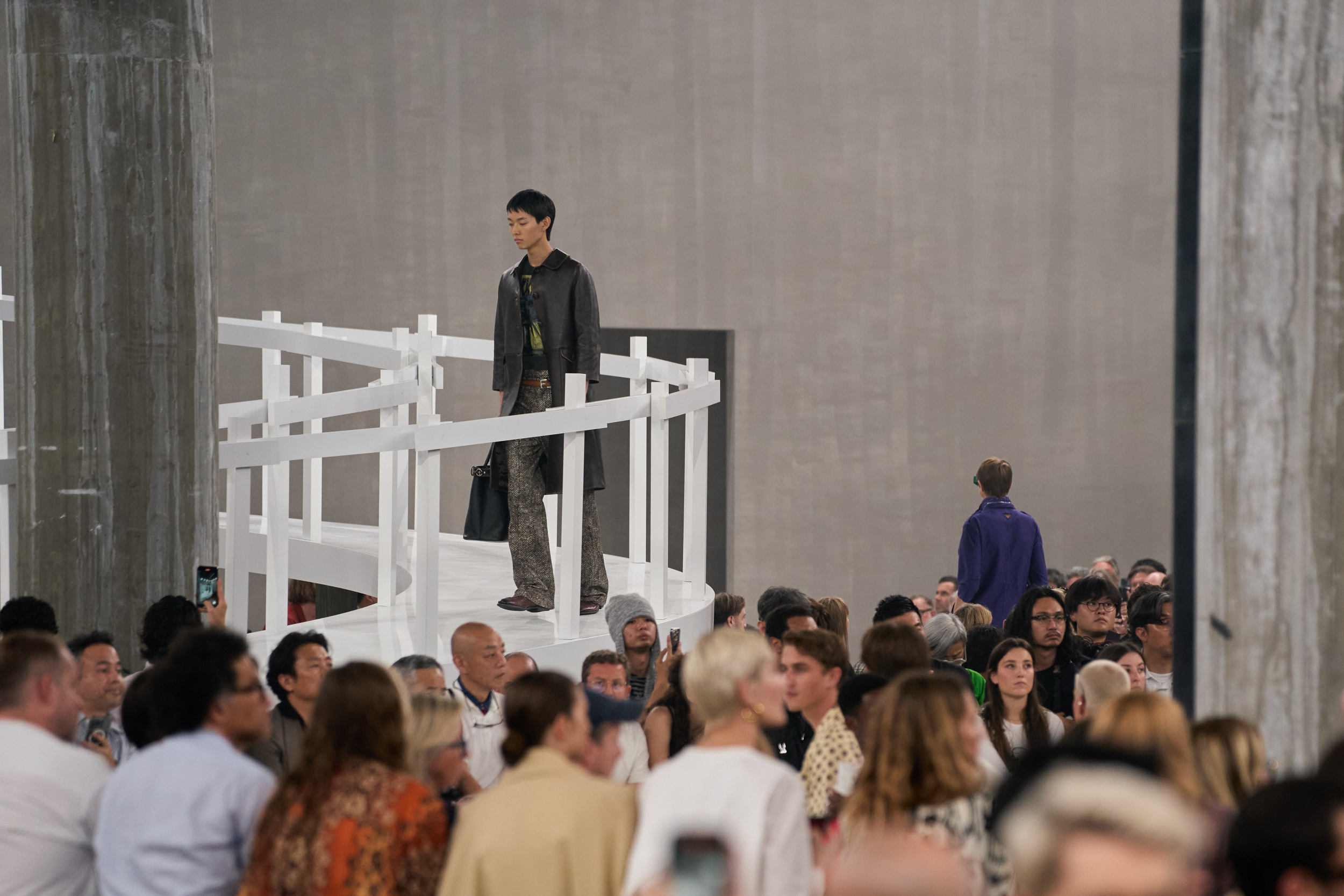 Prada  Spring 2025 Men's Fashion Show Atmosphere