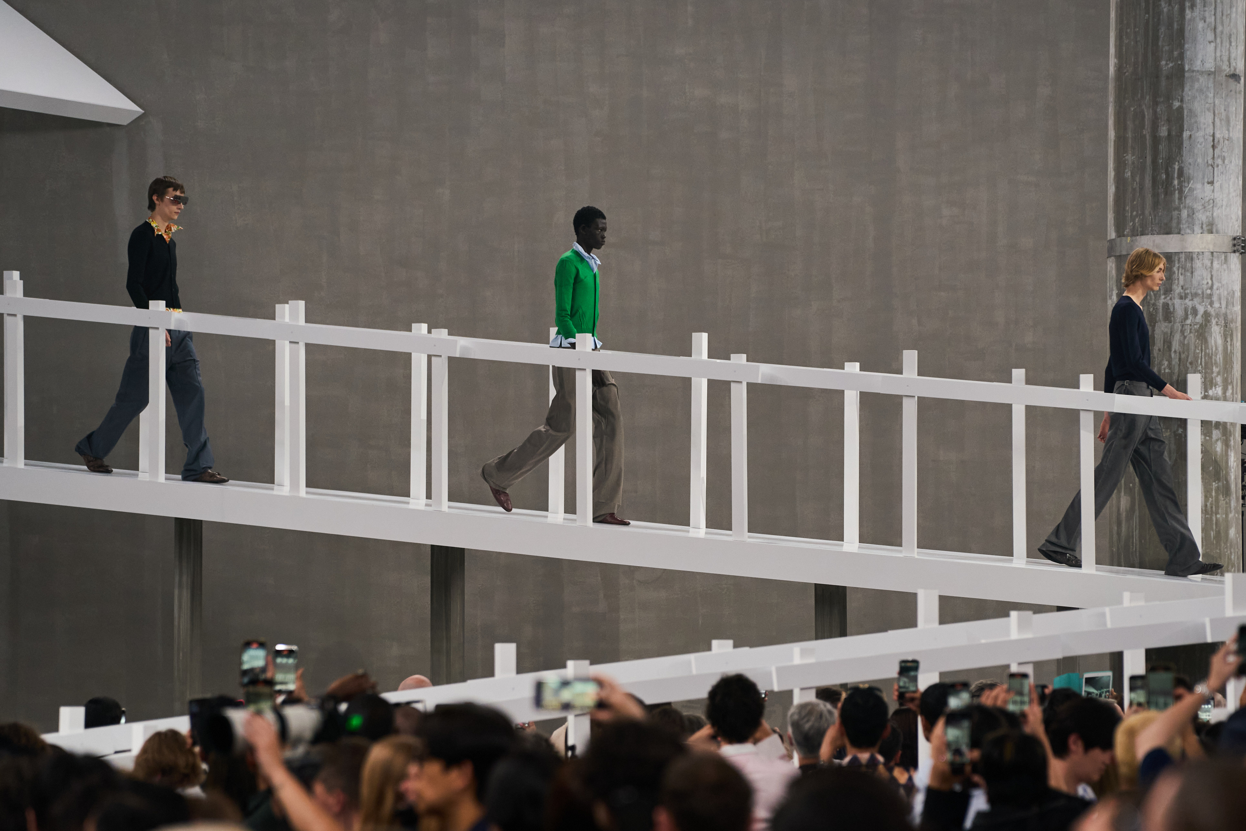 Prada  Spring 2025 Men's Fashion Show Atmosphere