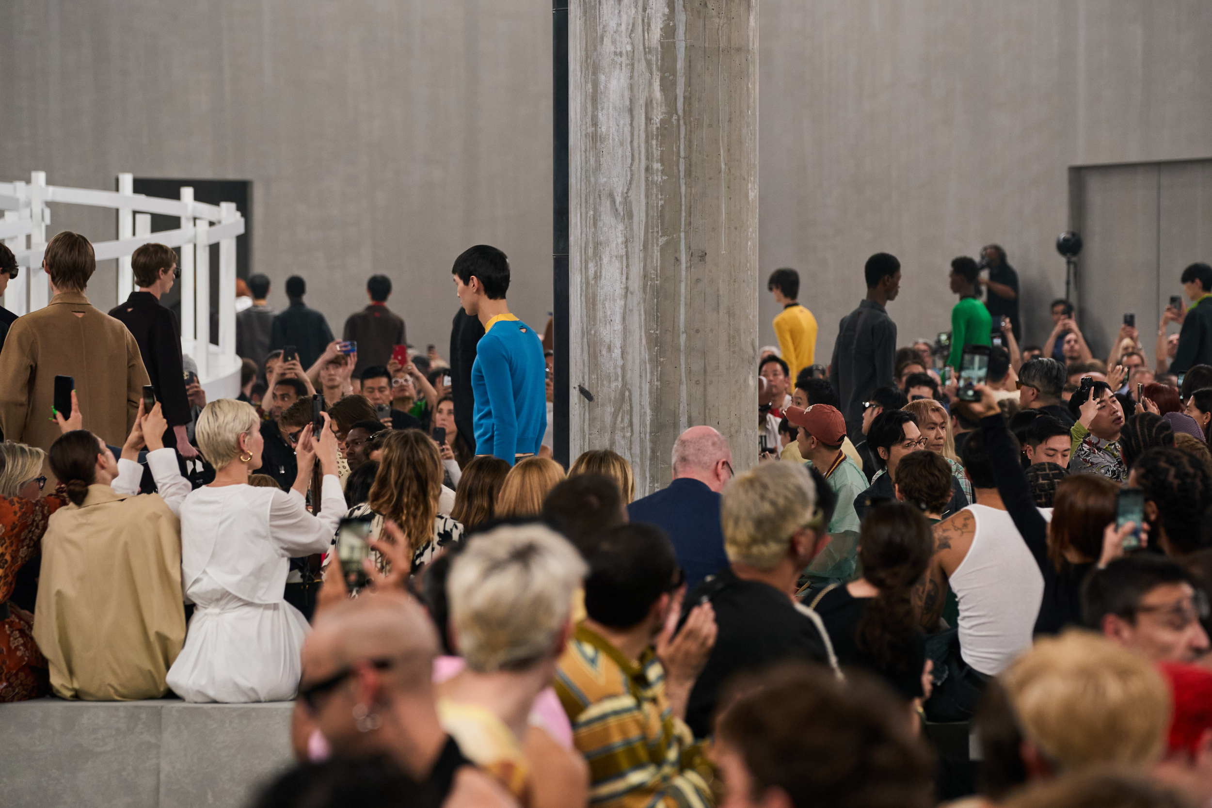 Prada  Spring 2025 Men's Fashion Show Atmosphere