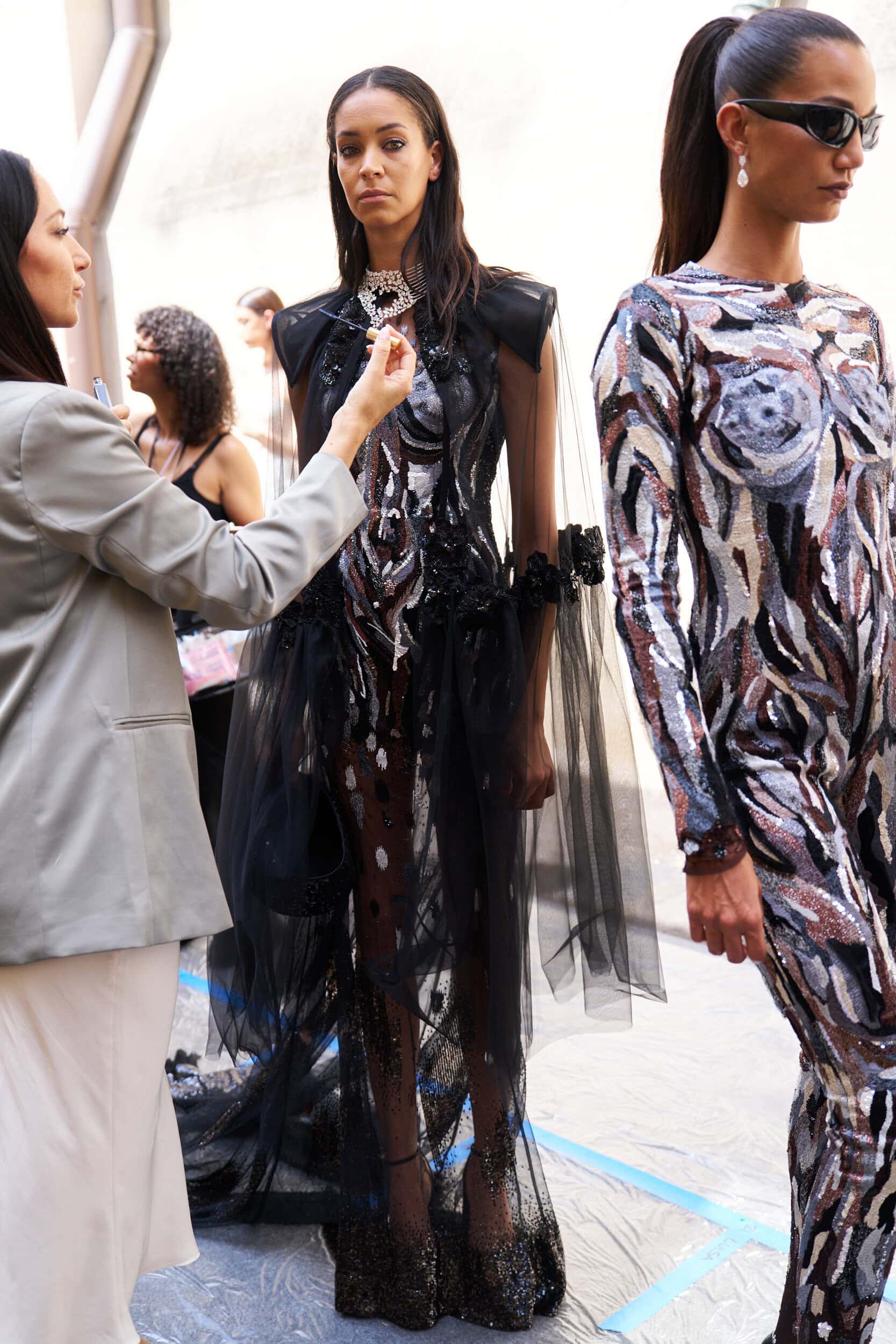 Rahul Mishra Fall 2024 Couture Fashion Show Backstage