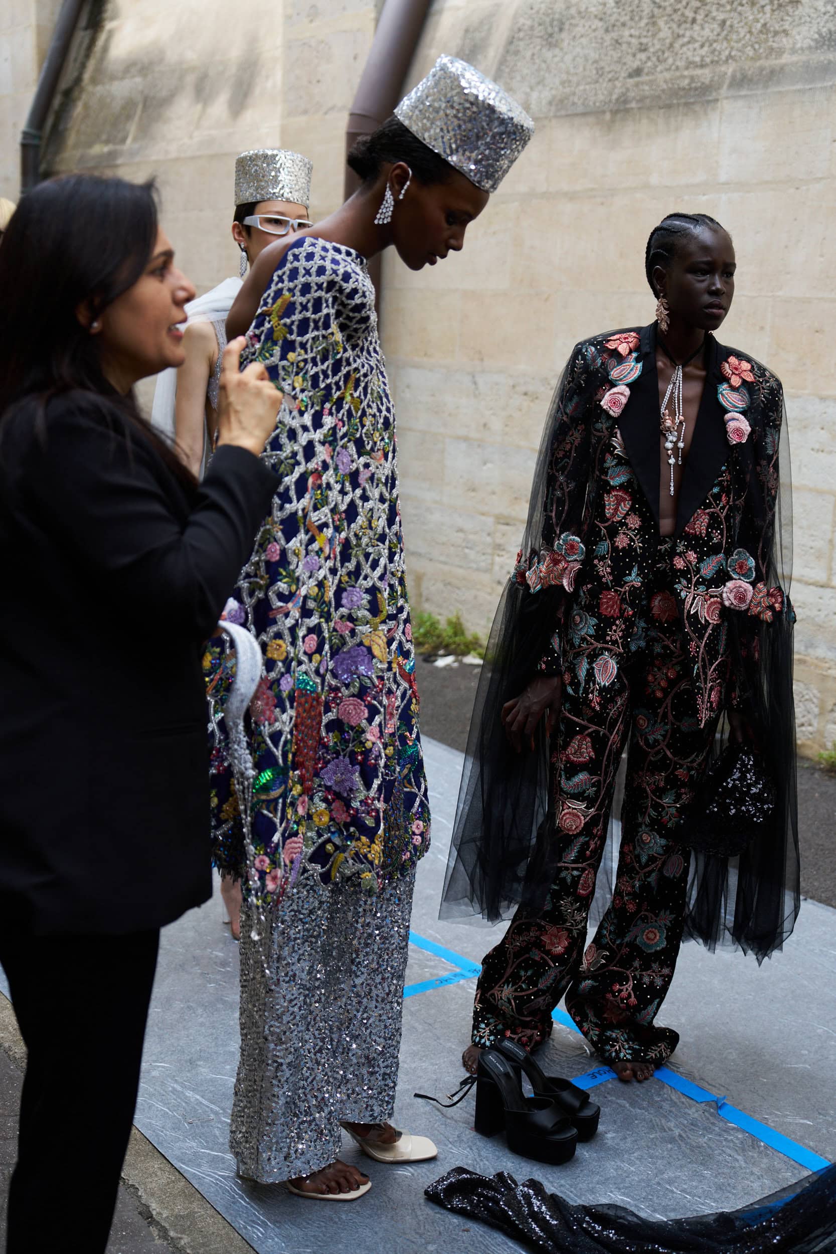 Rahul Mishra Fall 2024 Couture Fashion Show Backstage