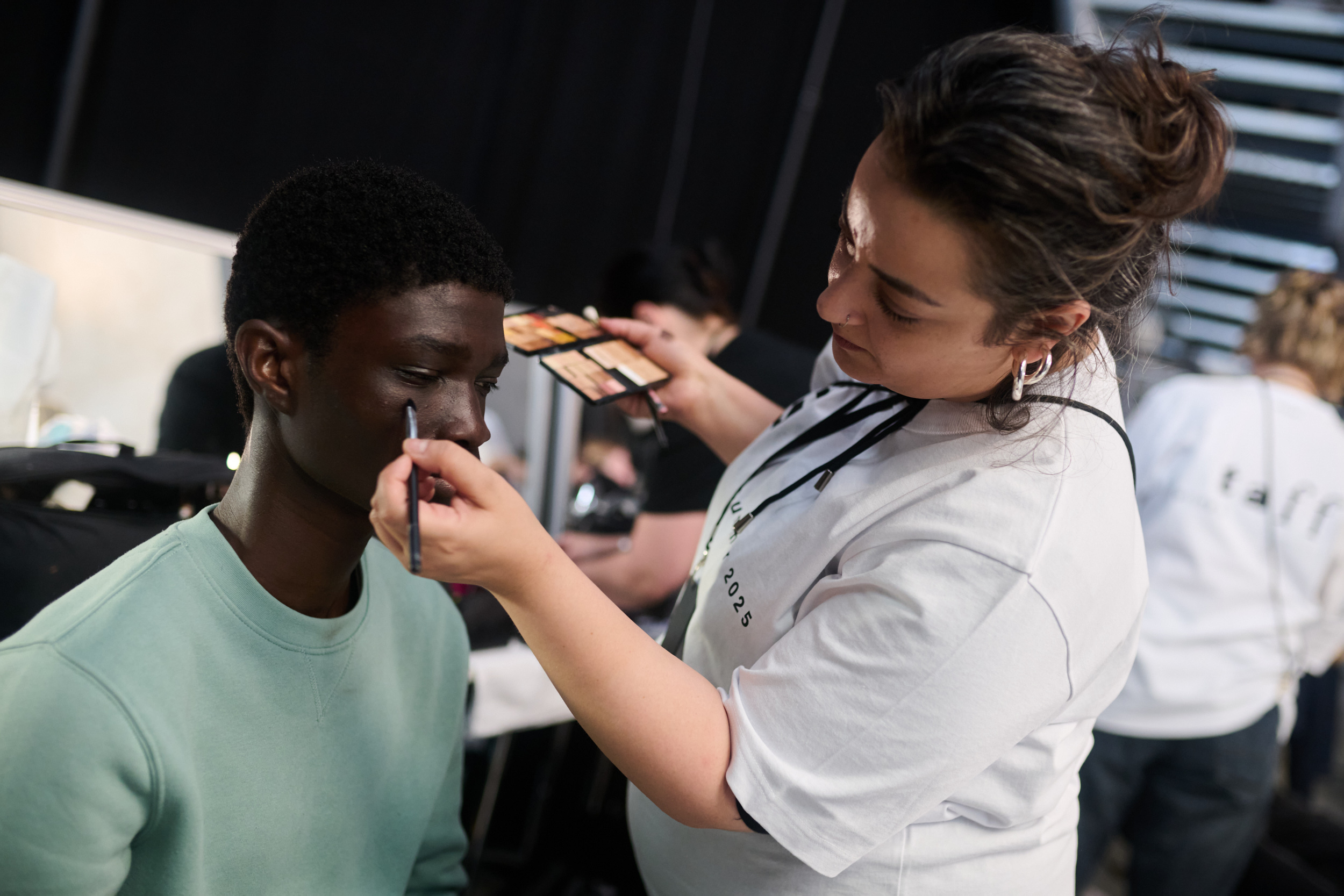 Sacai  Spring 2025 Men's Fashion Show Backstage