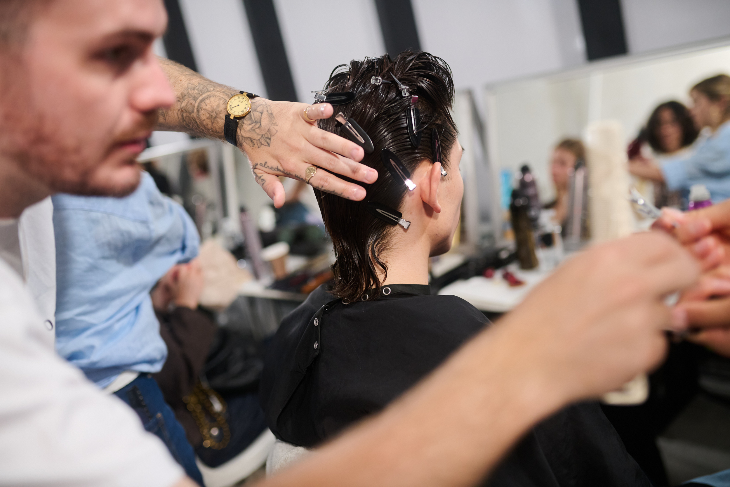 Sacai  Spring 2025 Men's Fashion Show Backstage