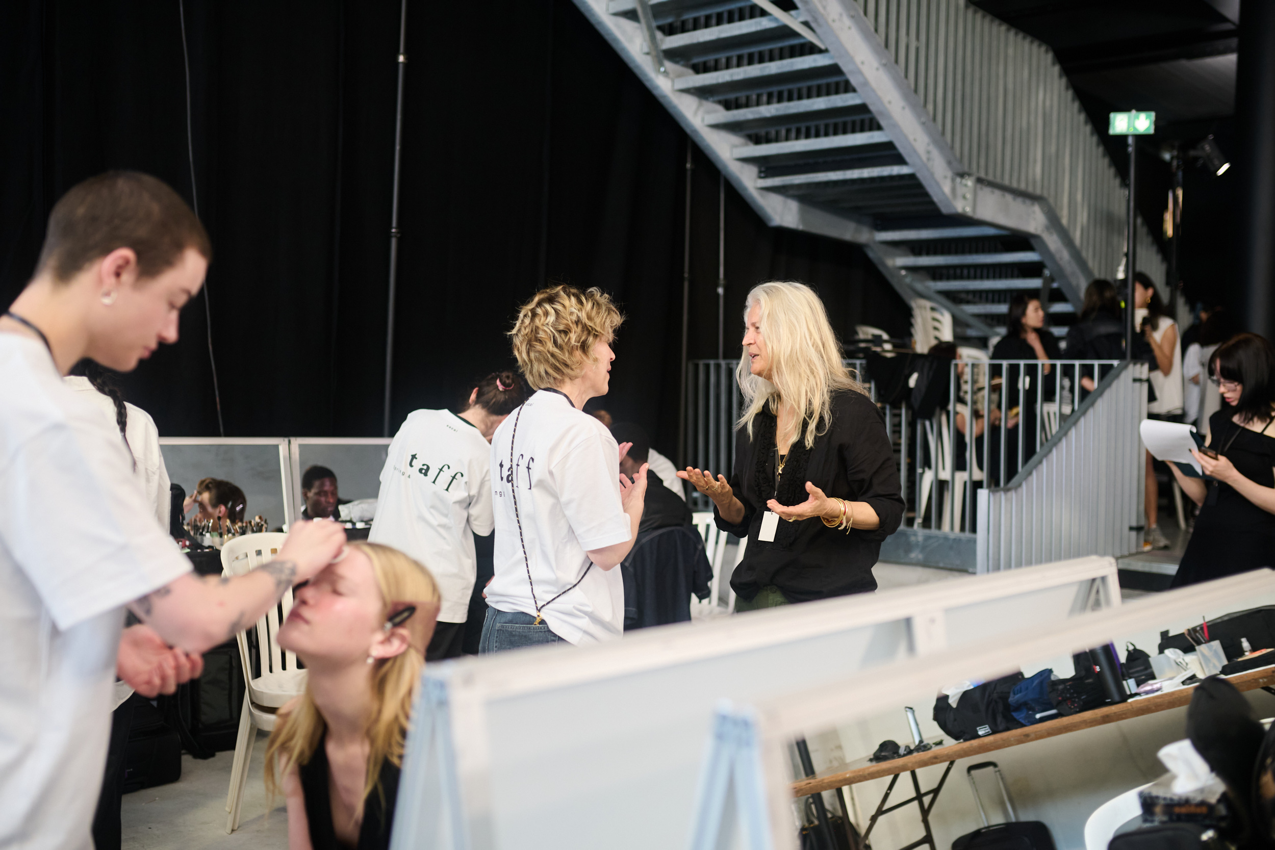 Sacai  Spring 2025 Men's Fashion Show Backstage