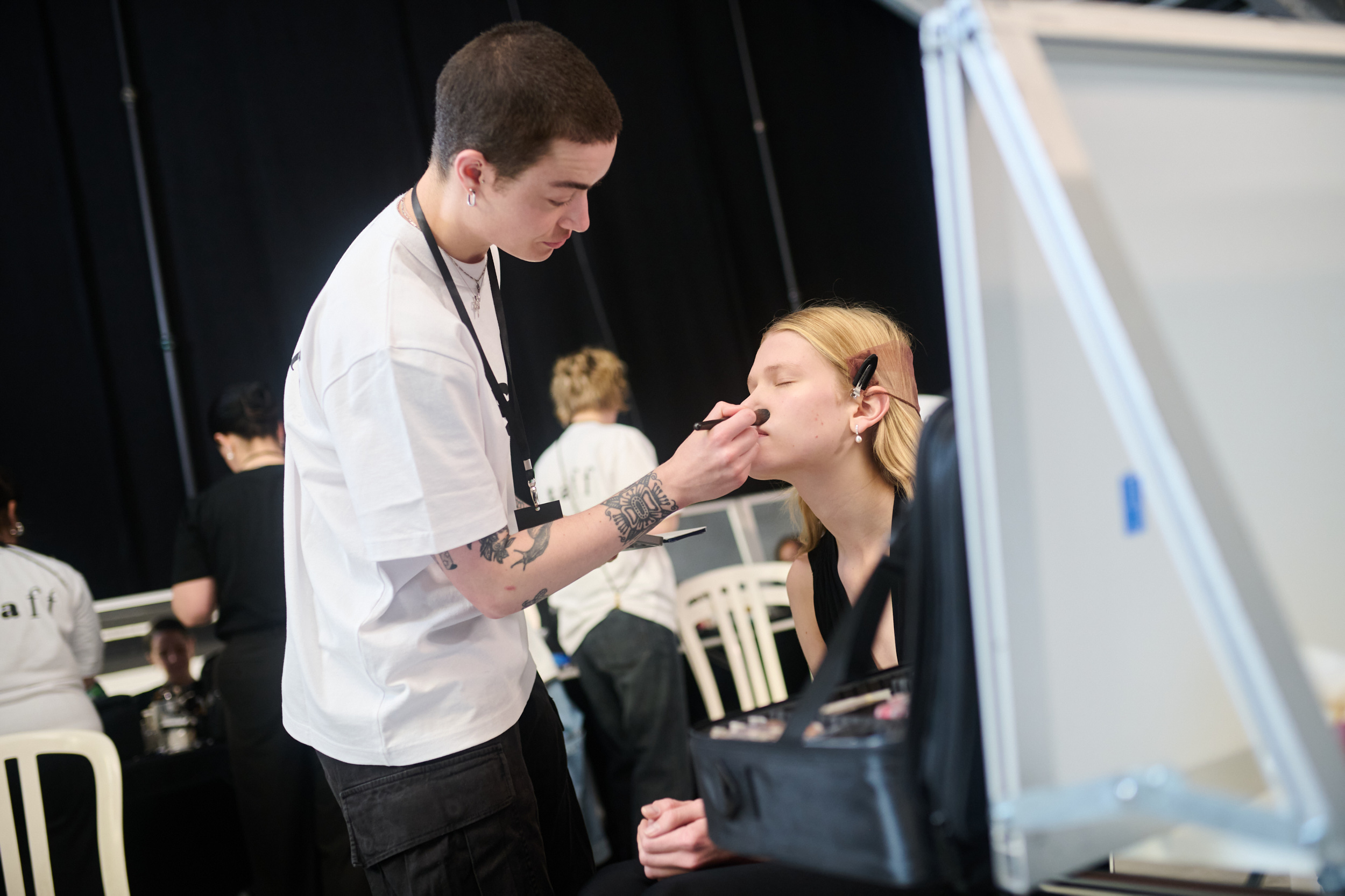 Sacai  Spring 2025 Men's Fashion Show Backstage