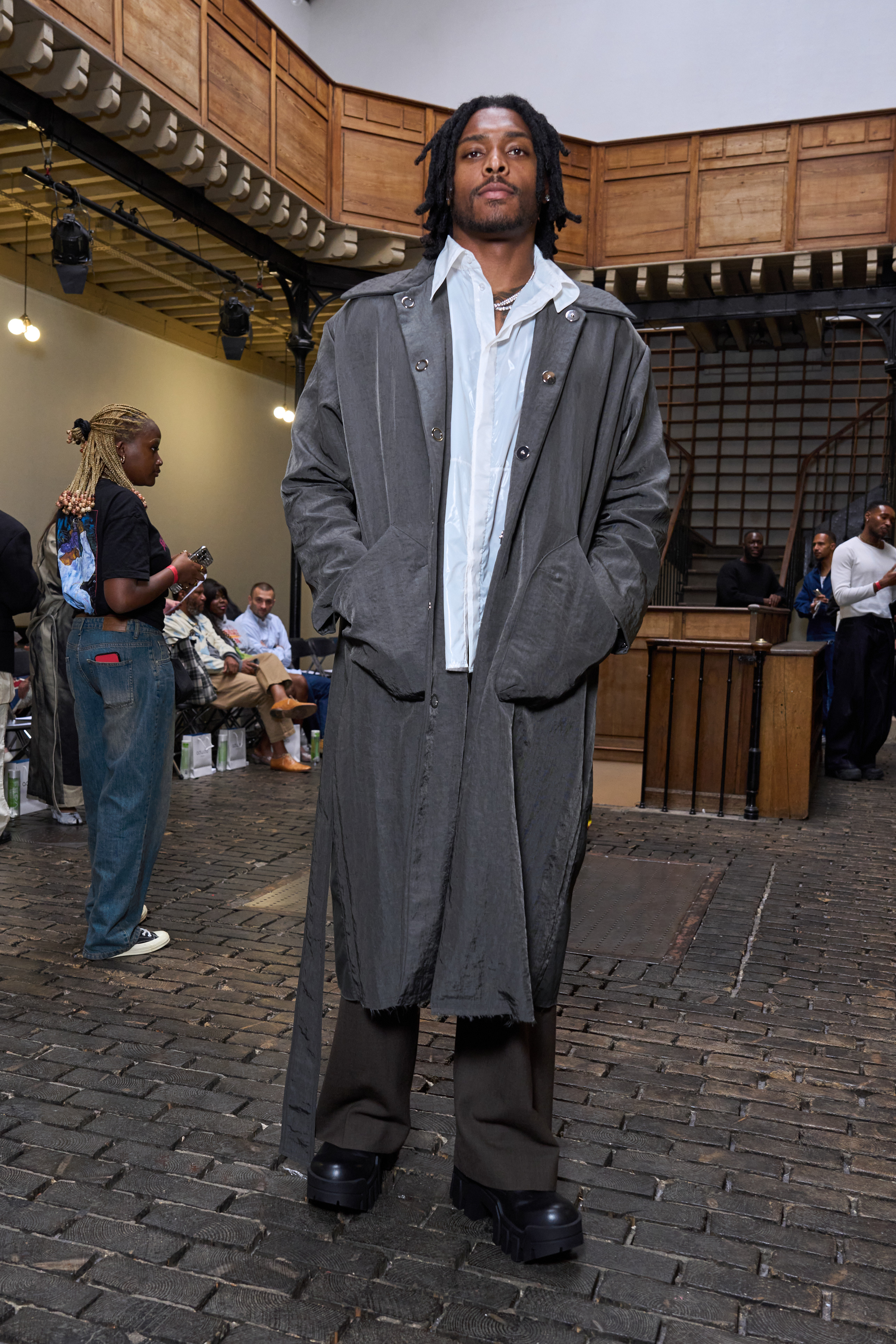 Bianca Saunders  Spring 2025 Men's Fashion Show Front Row