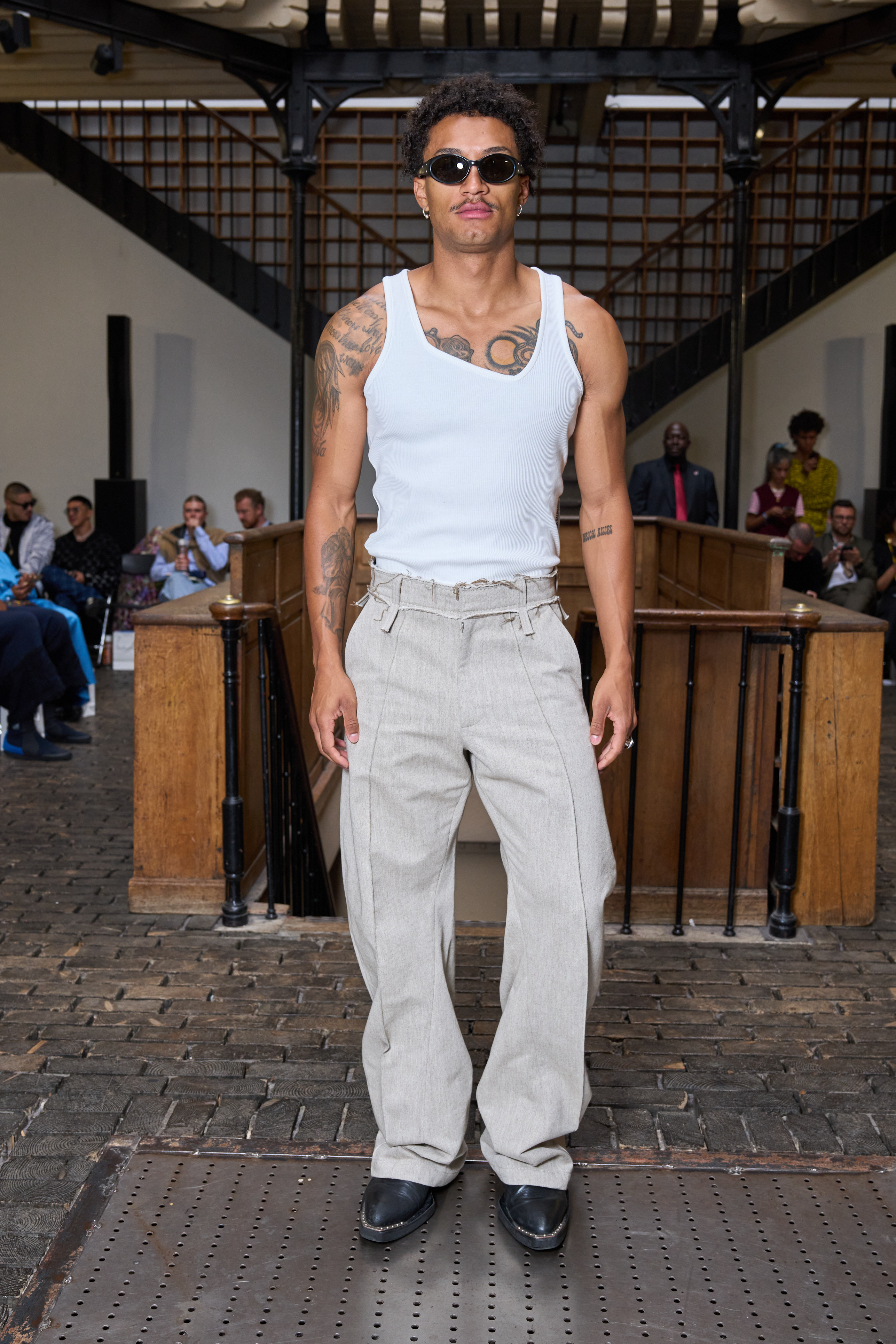 Bianca Saunders  Spring 2025 Men's Fashion Show Front Row