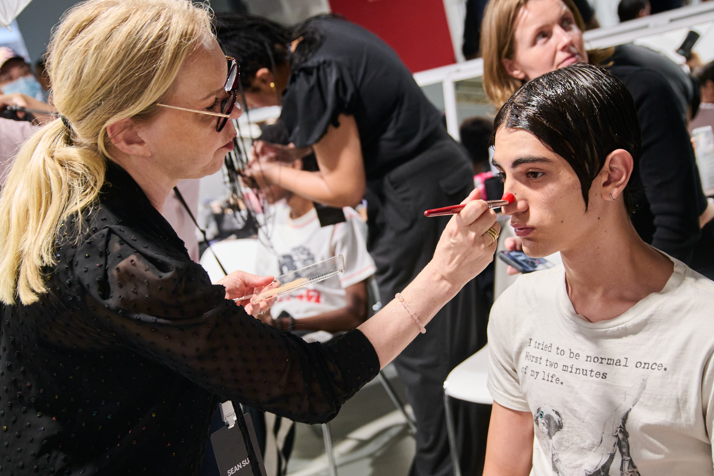 Sean Suen  Spring 2025 Men's Fashion Show Backstage