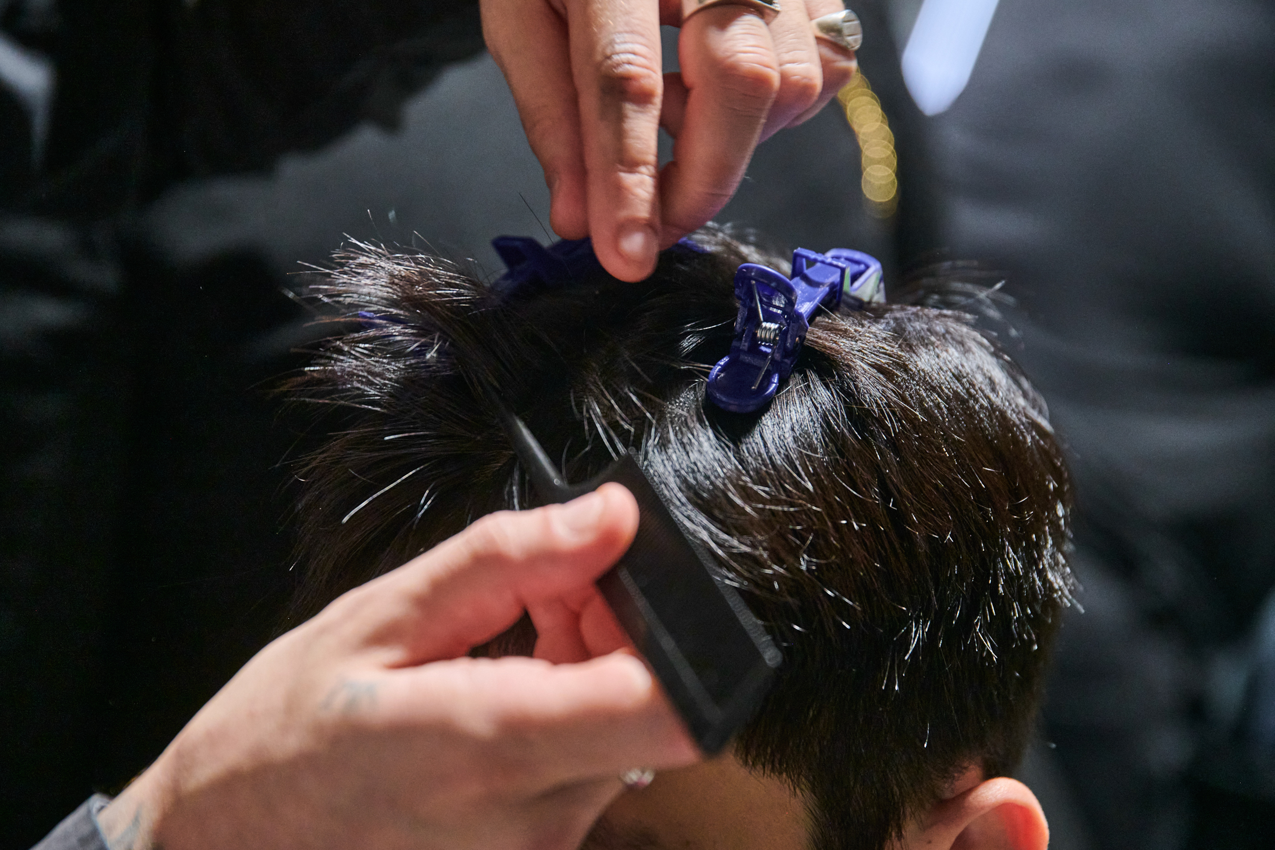 Sean Suen  Spring 2025 Men's Fashion Show Backstage