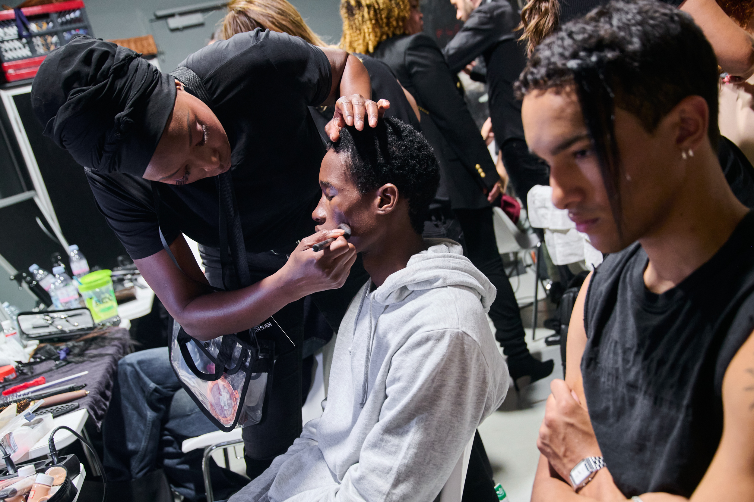 Sean Suen  Spring 2025 Men's Fashion Show Backstage