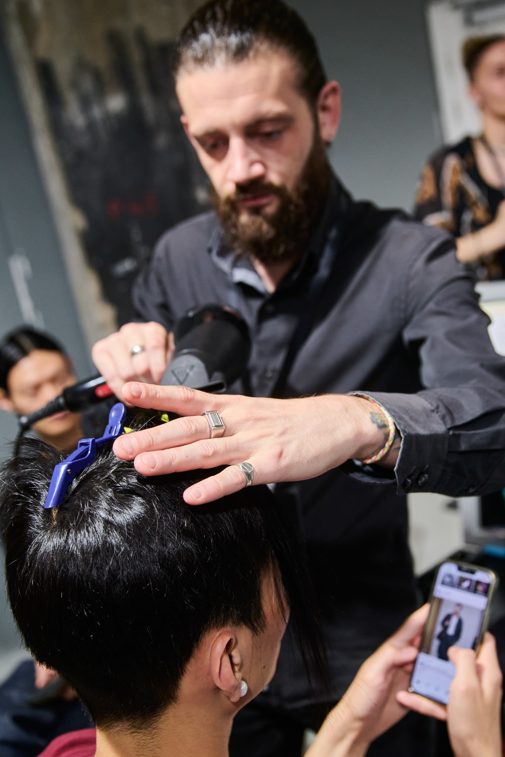 Sean Suen  Spring 2025 Men's Fashion Show Backstage