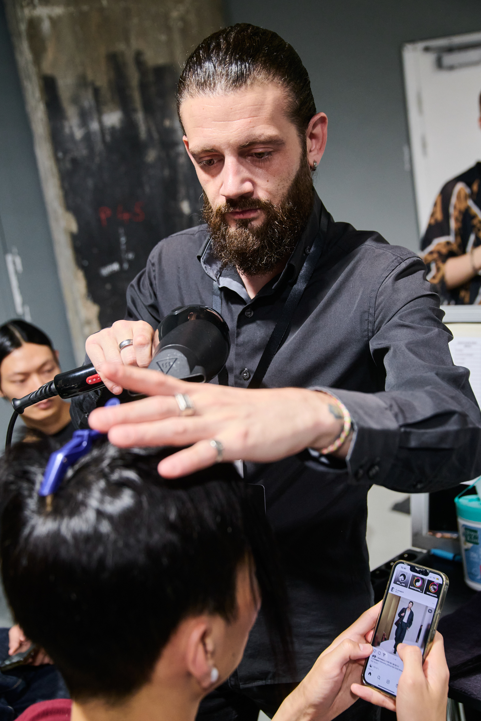 Sean Suen  Spring 2025 Men's Fashion Show Backstage