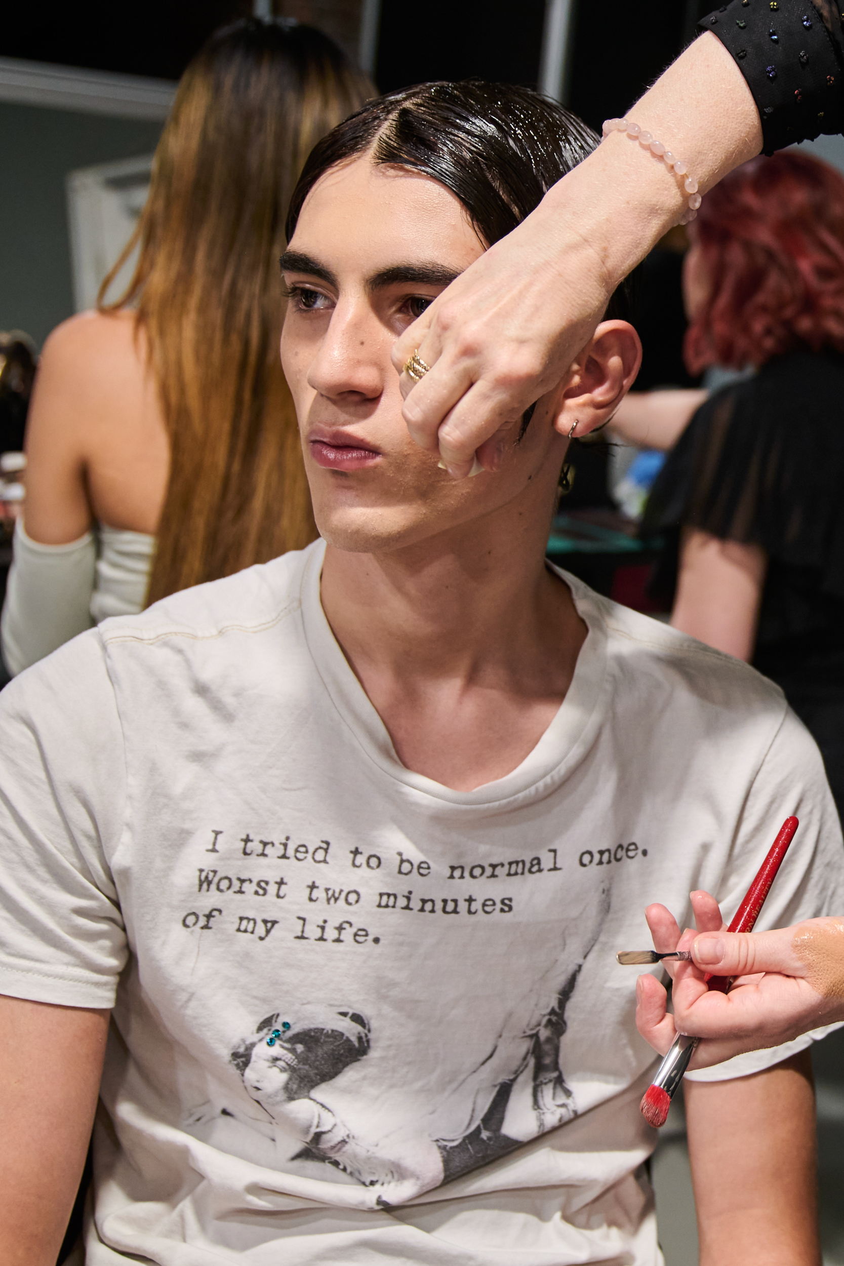 Sean Suen  Spring 2025 Men's Fashion Show Backstage