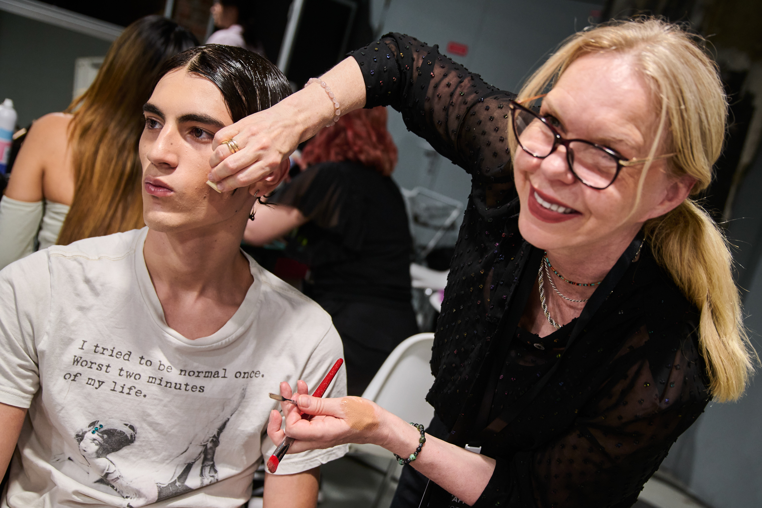 Sean Suen  Spring 2025 Men's Fashion Show Backstage